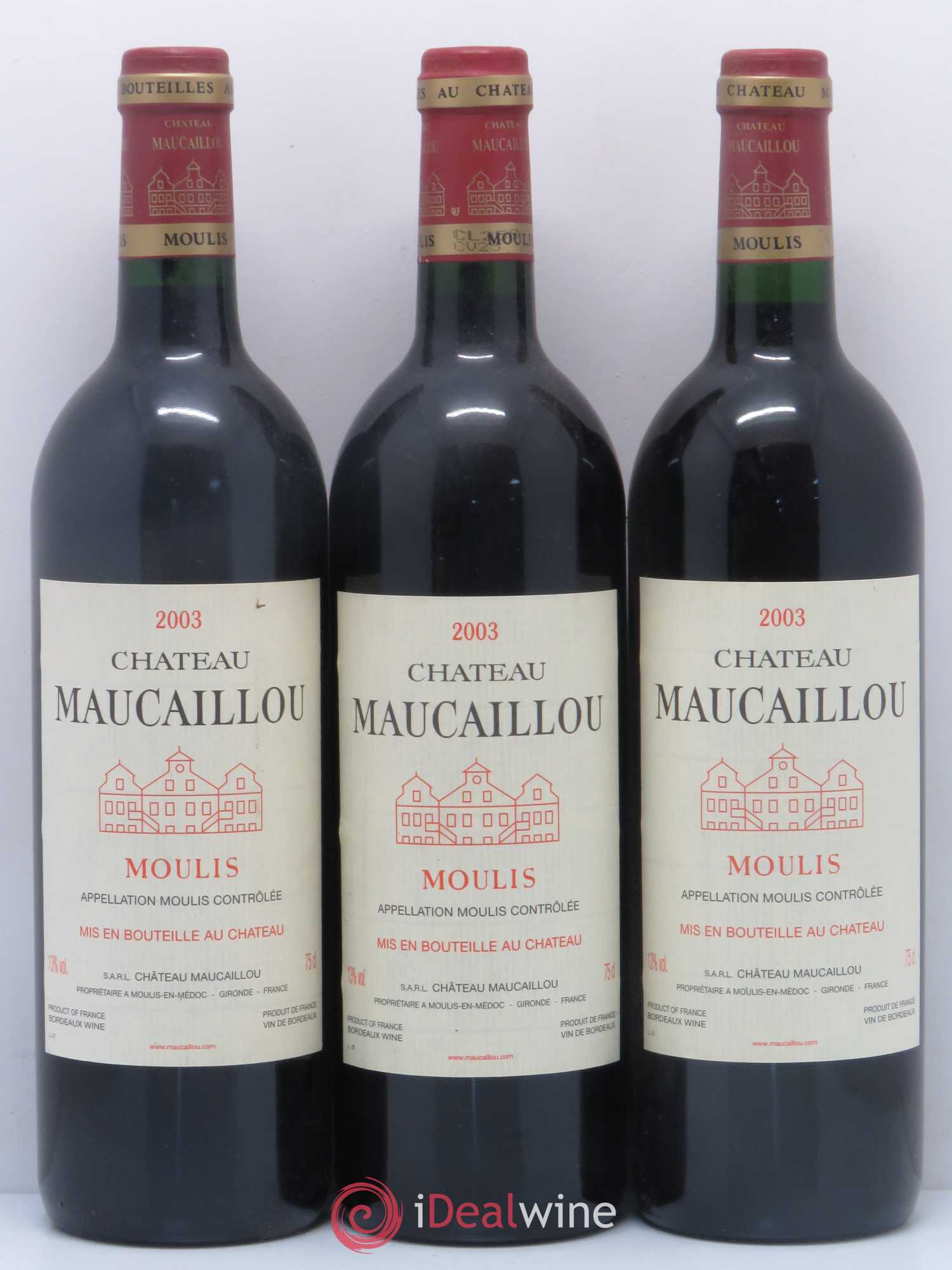 Château Maucaillou 2003 - Lot de 6 bouteilles - 2