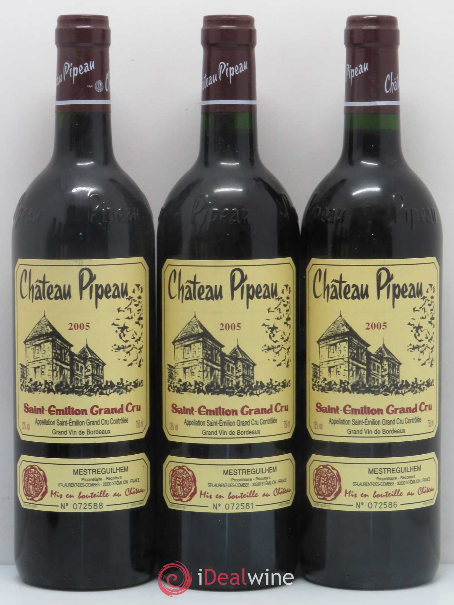Château Pipeau 2005 - Lot of 6 bottles - 1