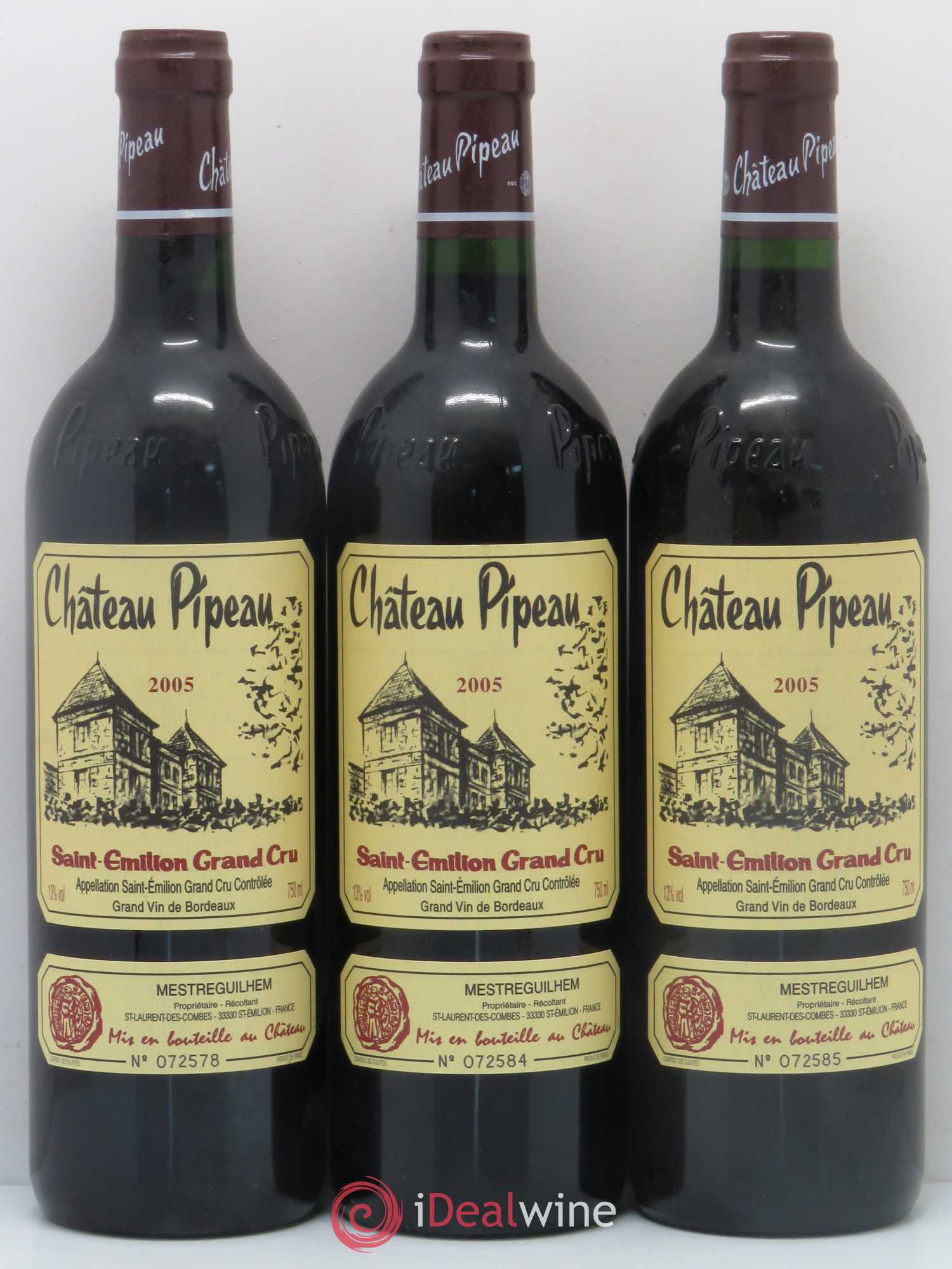 Château Pipeau 2005 - Lot of 6 bottles - 2