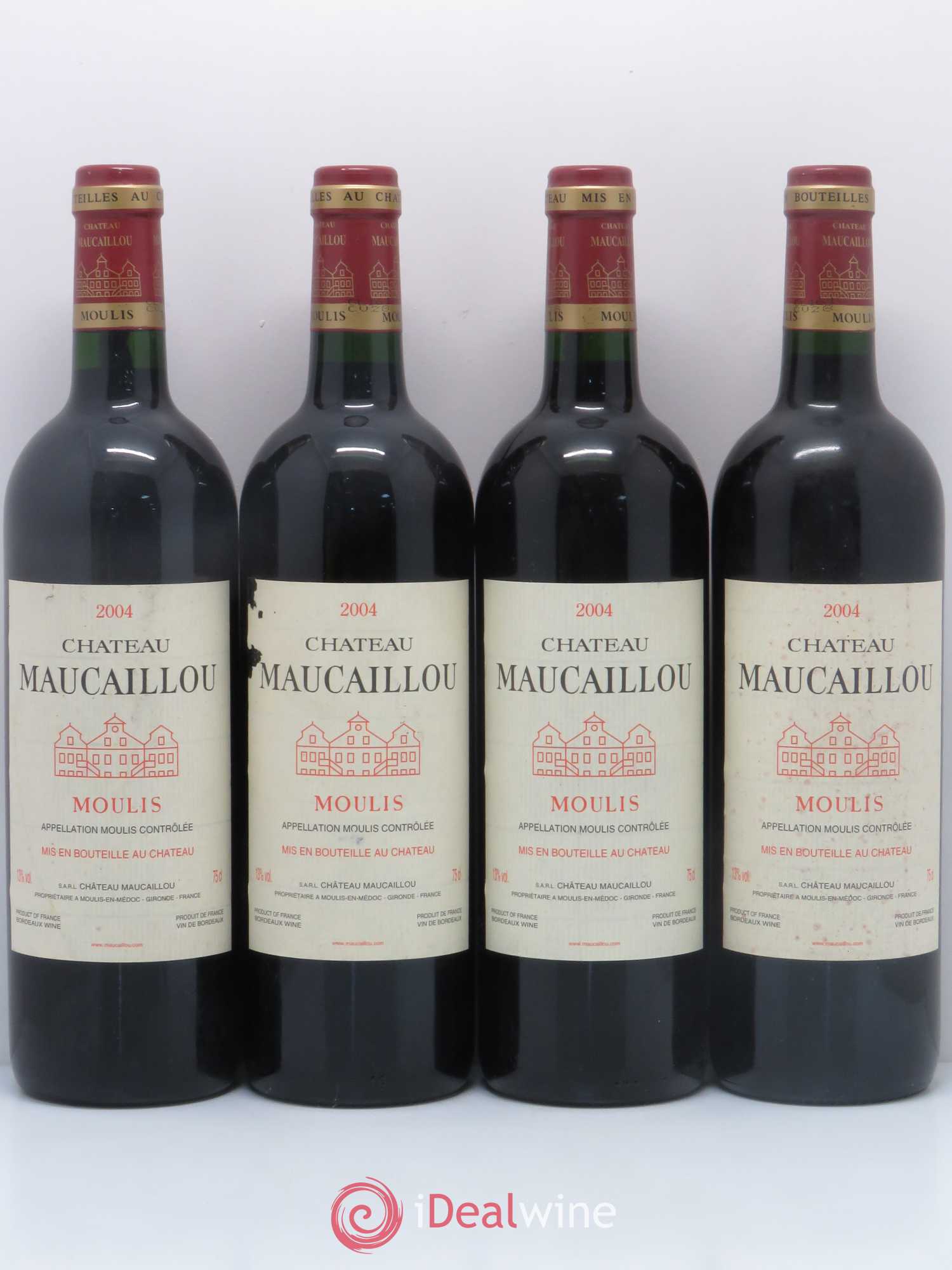 Château Maucaillou 2004 - Lot de 4 bouteilles - 0