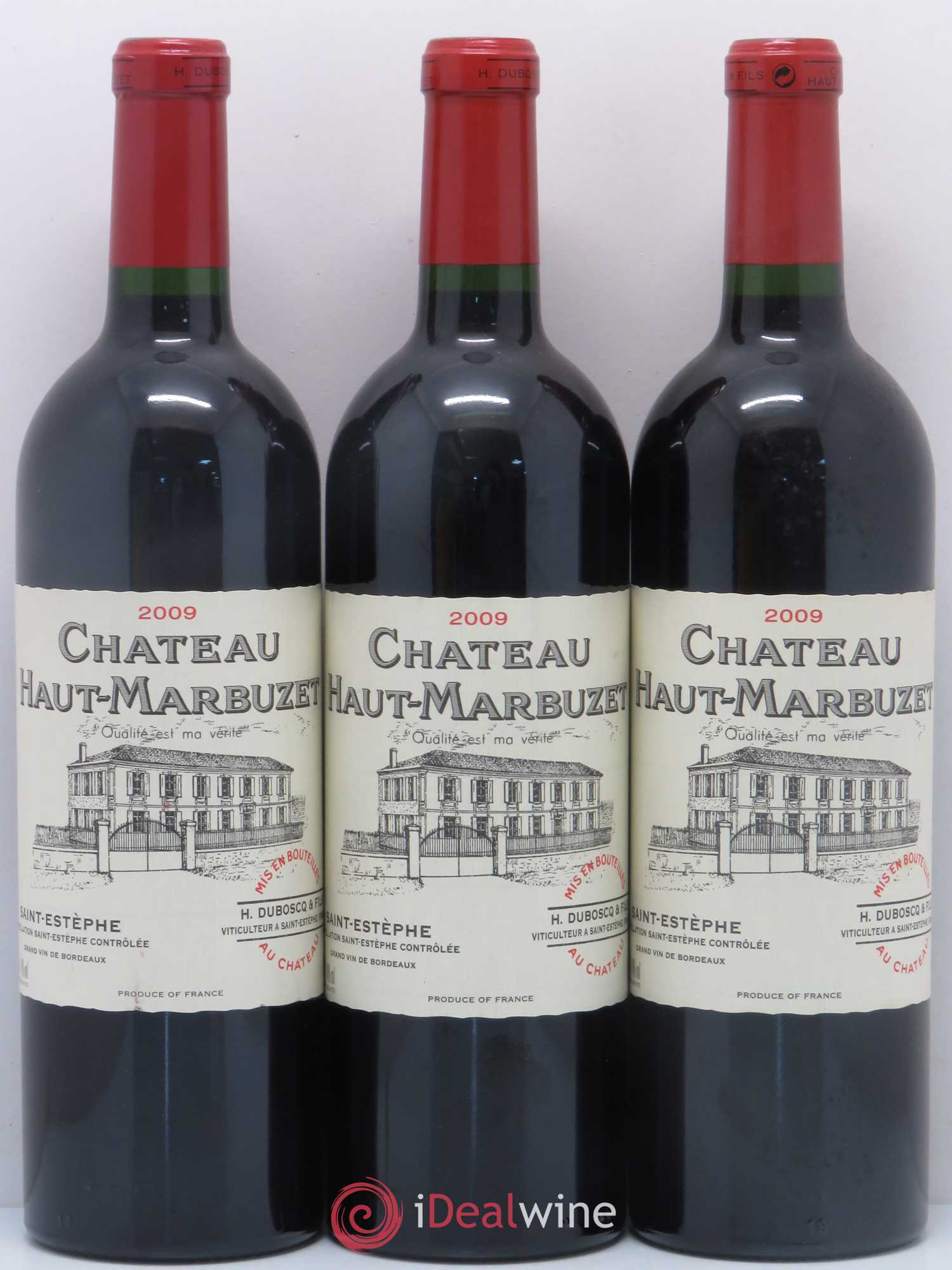 Château Haut Marbuzet 2009 - Lot de 3 bouteilles - 0