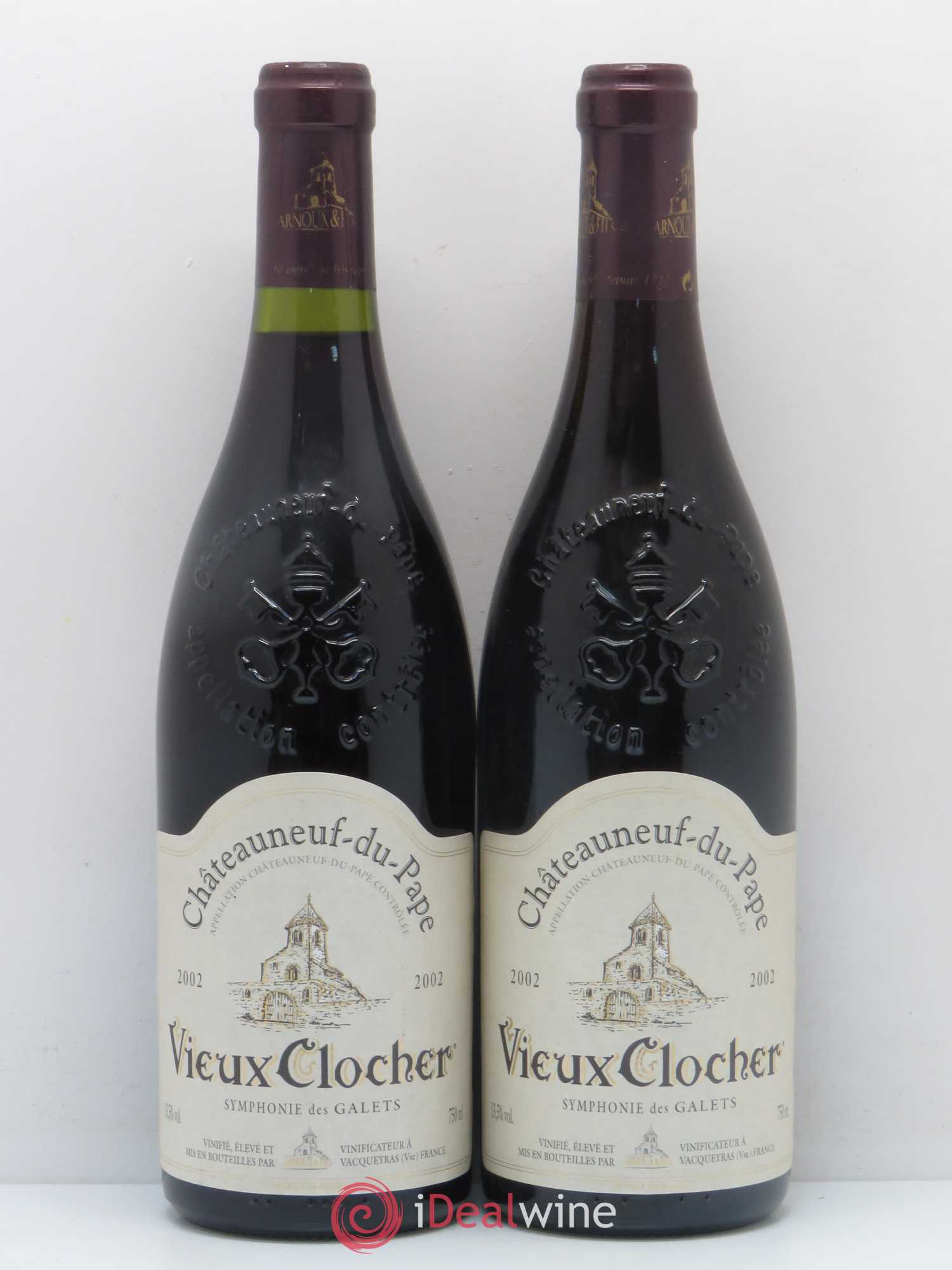 Châteauneuf-du-Pape Vieux Clocher Symphonie des Galets 2002 - Posten von 5 Flaschen - 2