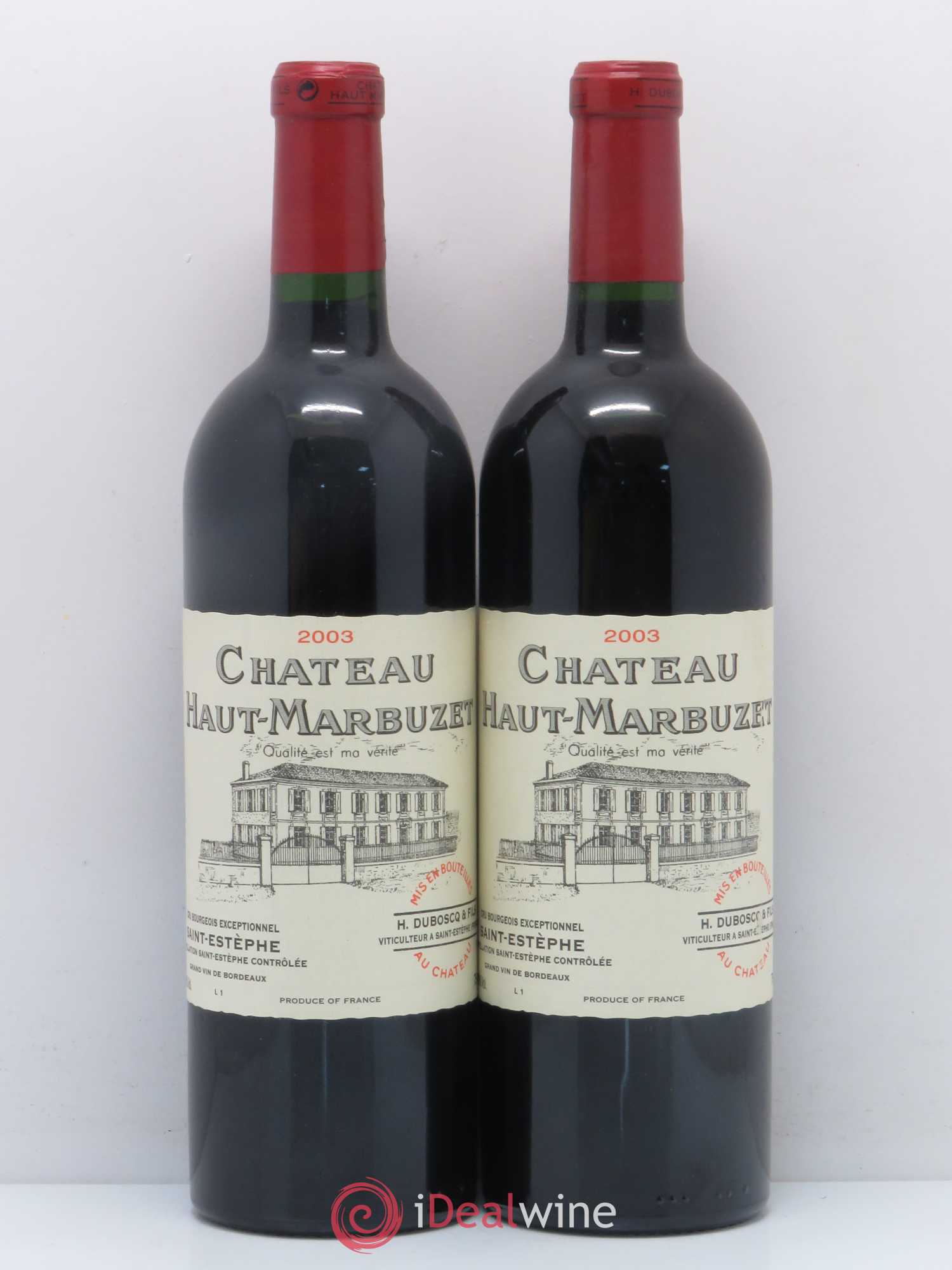 Château Haut Marbuzet 2003 - Lot de 5 bouteilles - 2