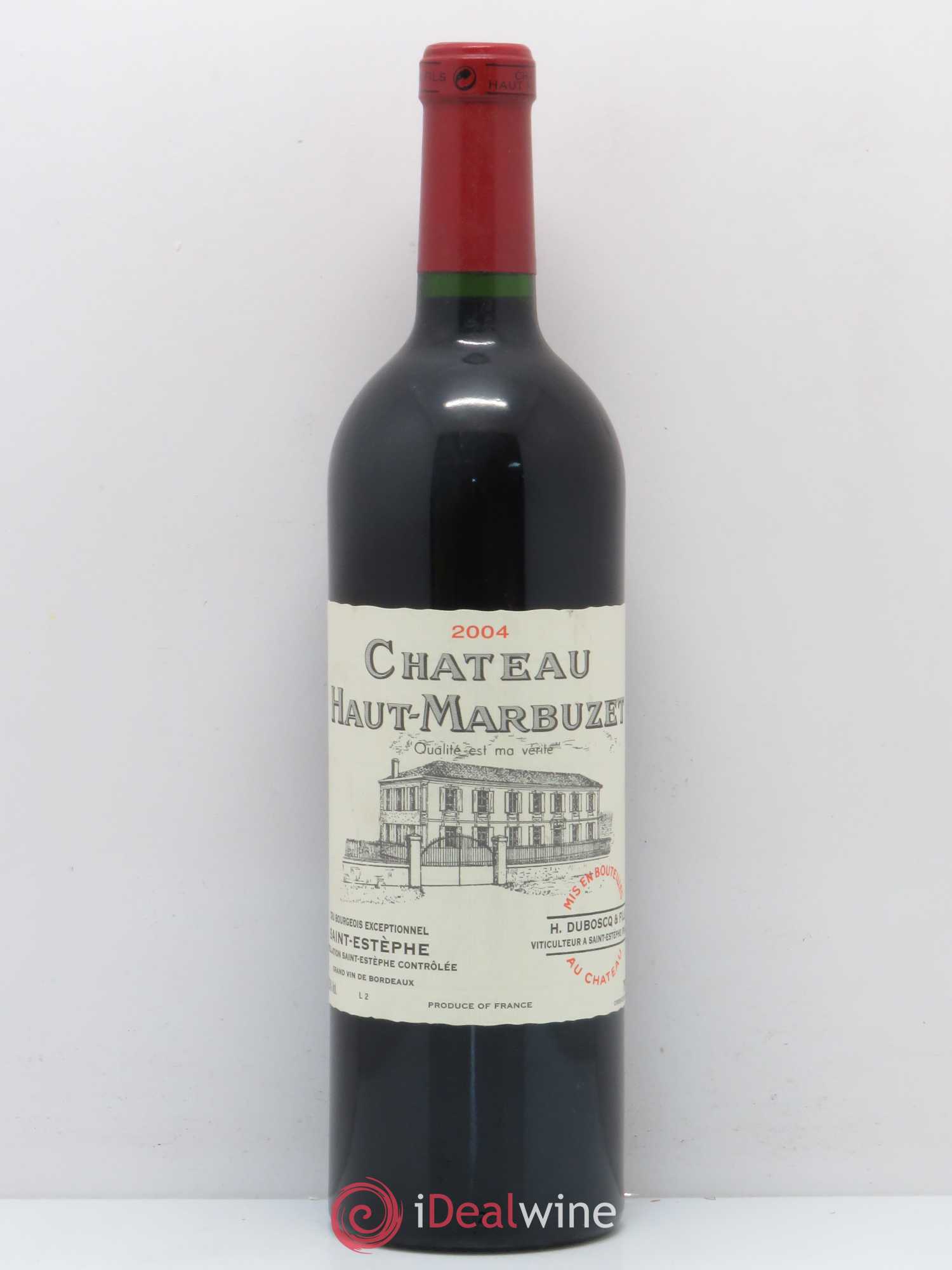 Château Haut Marbuzet 2004 - Lot de 1 bouteille - 0