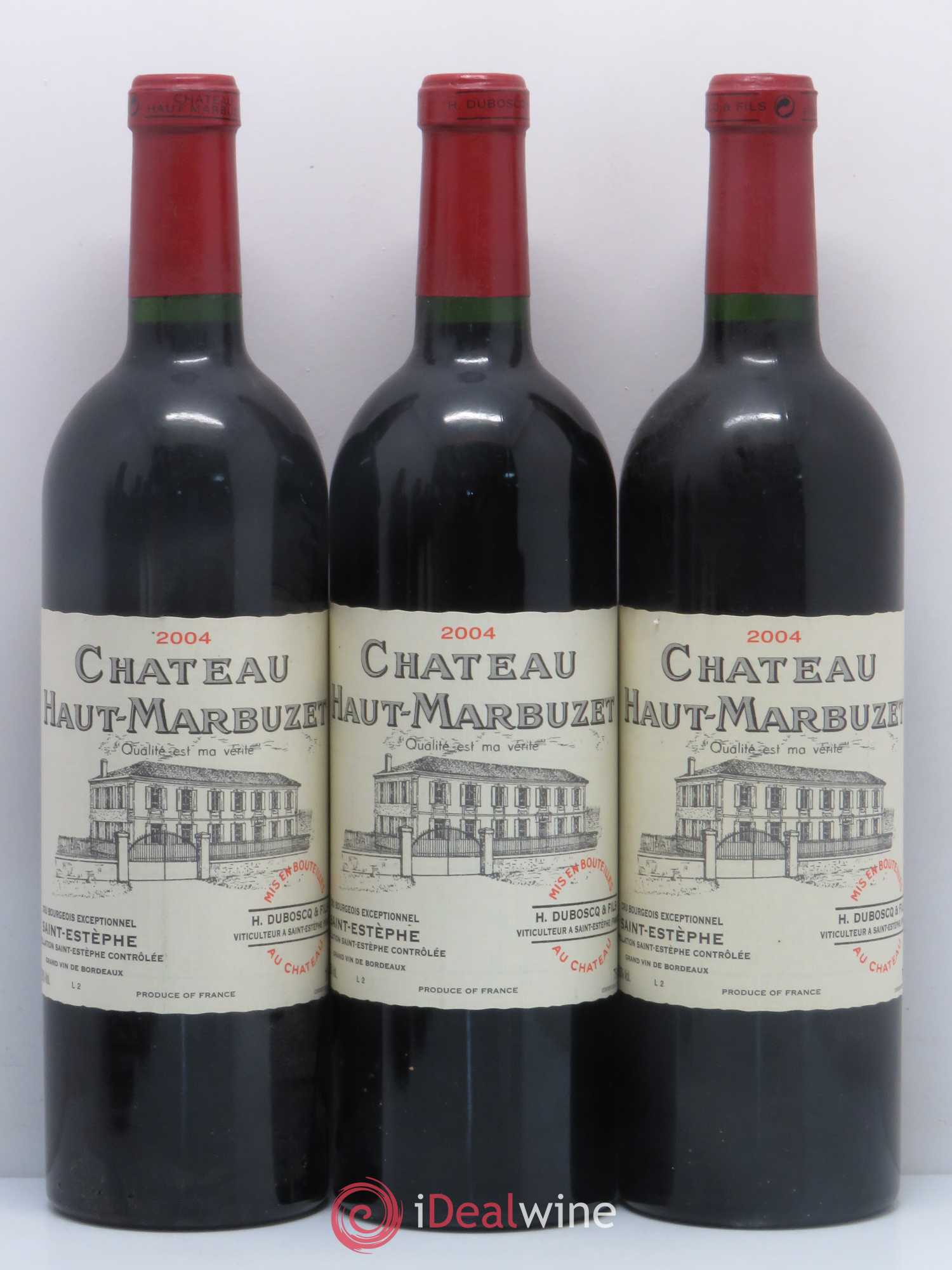 Château Haut Marbuzet 2004 - Lot de 6 bouteilles - 1