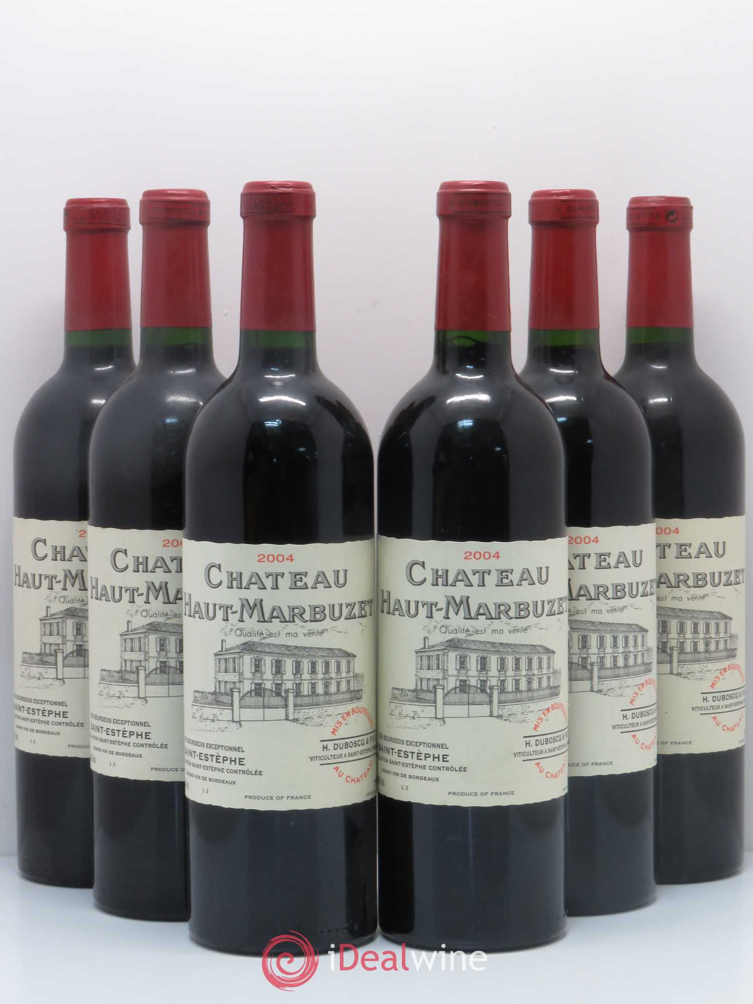 Château Haut Marbuzet 2004 - Lot de 6 bouteilles - 0