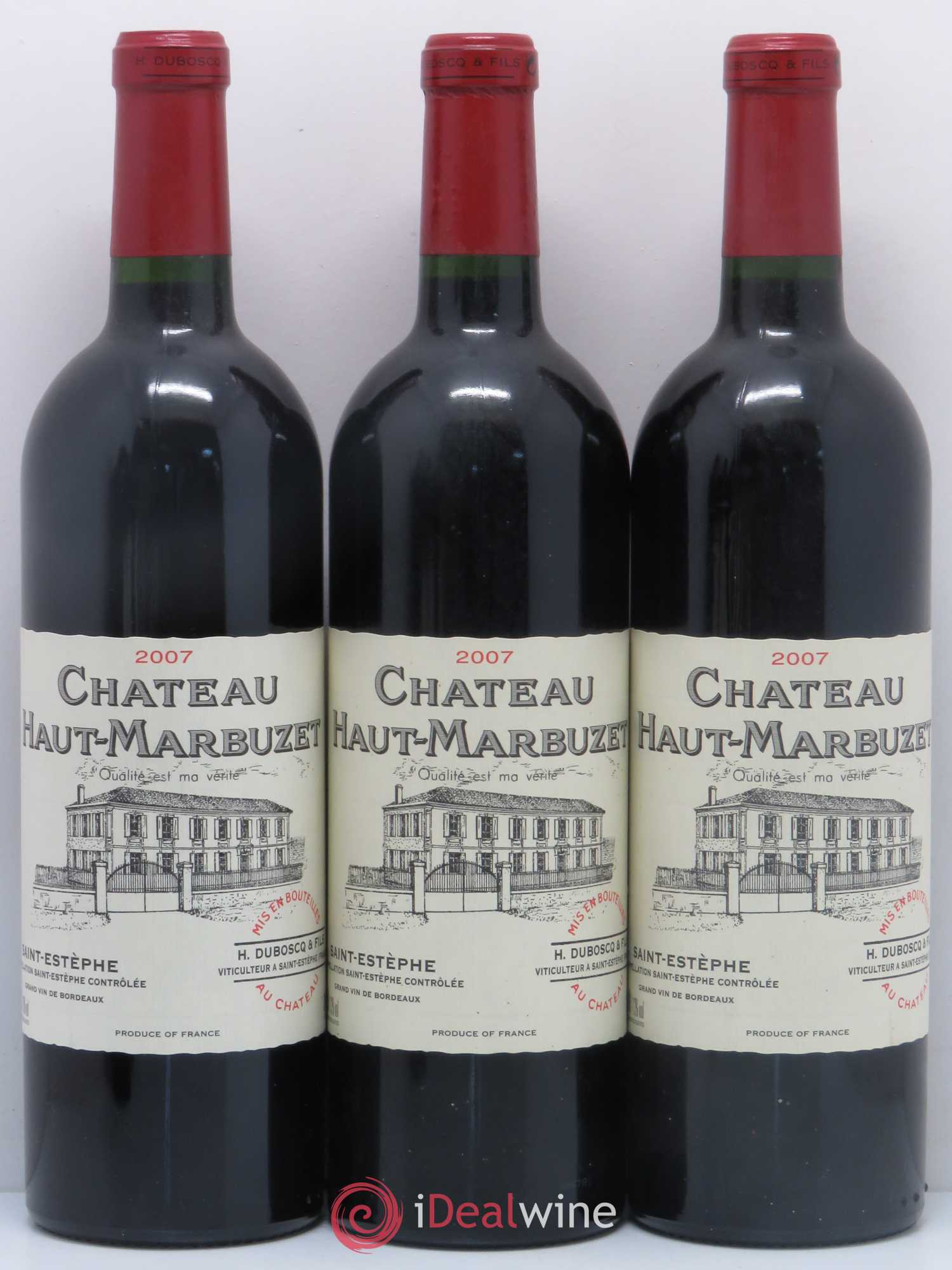 Château Haut Marbuzet 2007 - Lot de 12 bouteilles - 1