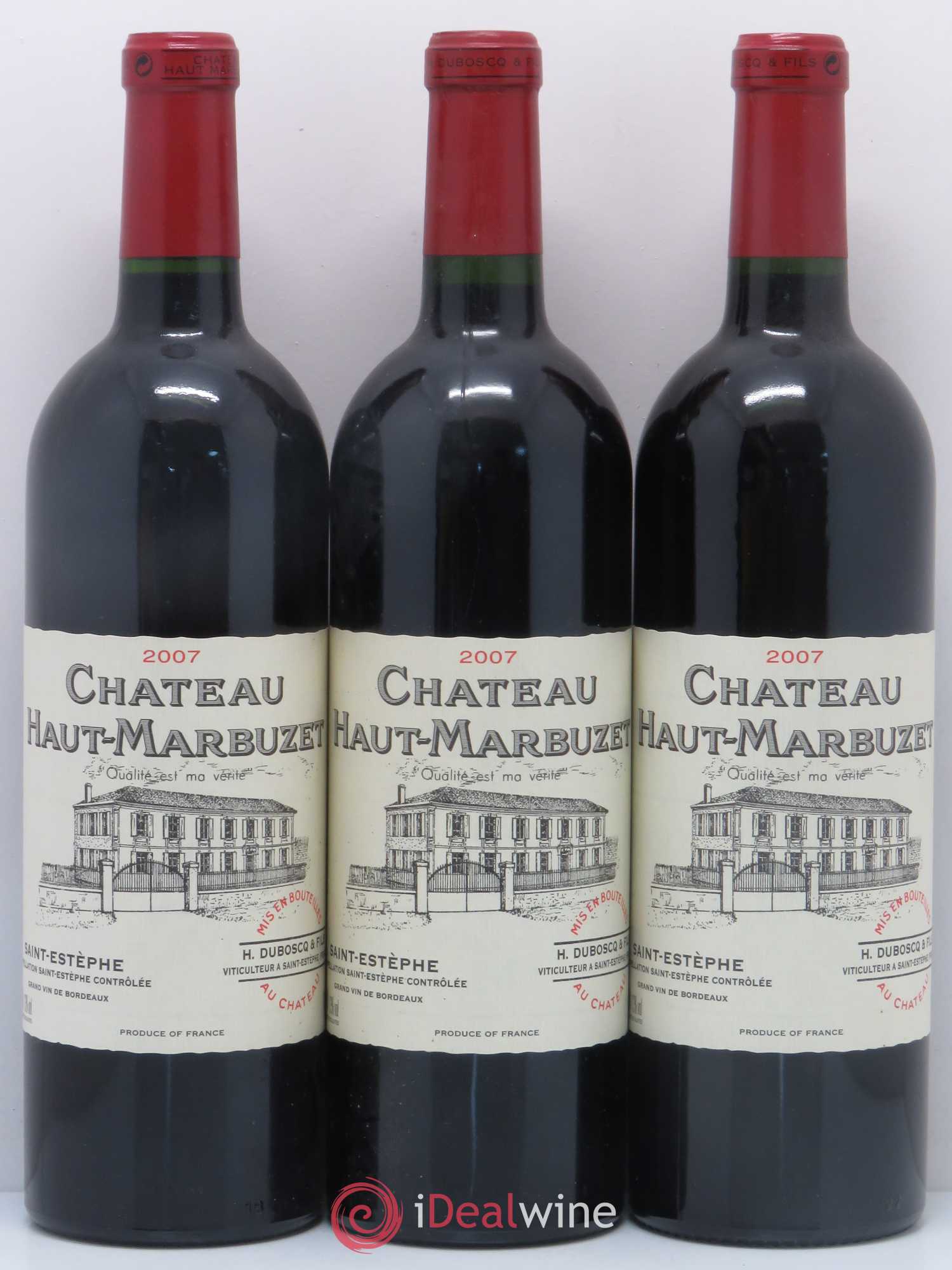 Château Haut Marbuzet 2007 - Lot de 12 bouteilles - 2