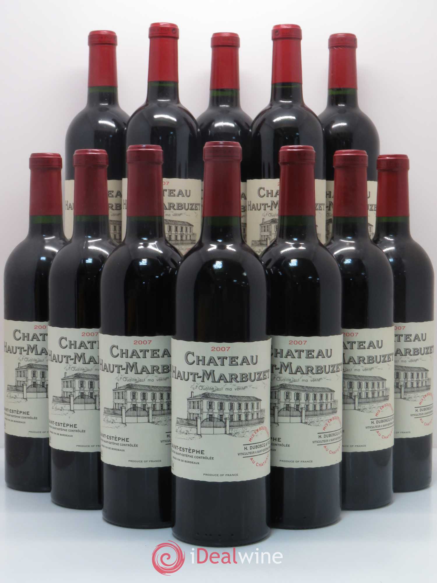 Château Haut Marbuzet 2007 - Lot de 12 bouteilles - 0