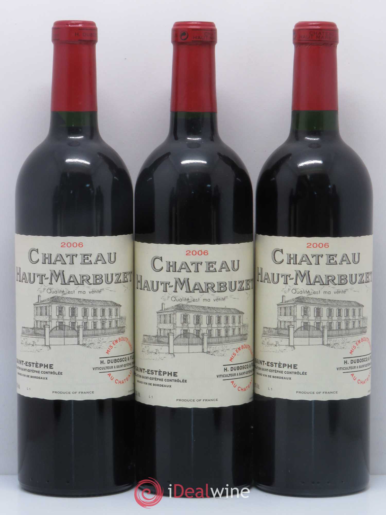 Château Haut Marbuzet 2006 - Lot de 12 bouteilles - 1