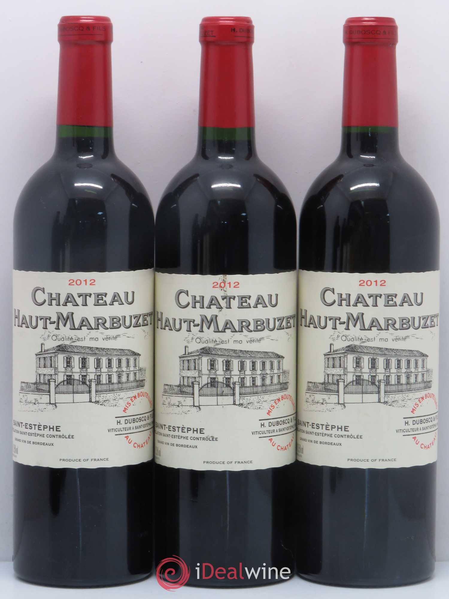 Château Haut Marbuzet 2012 - Lot de 12 bouteilles - 1