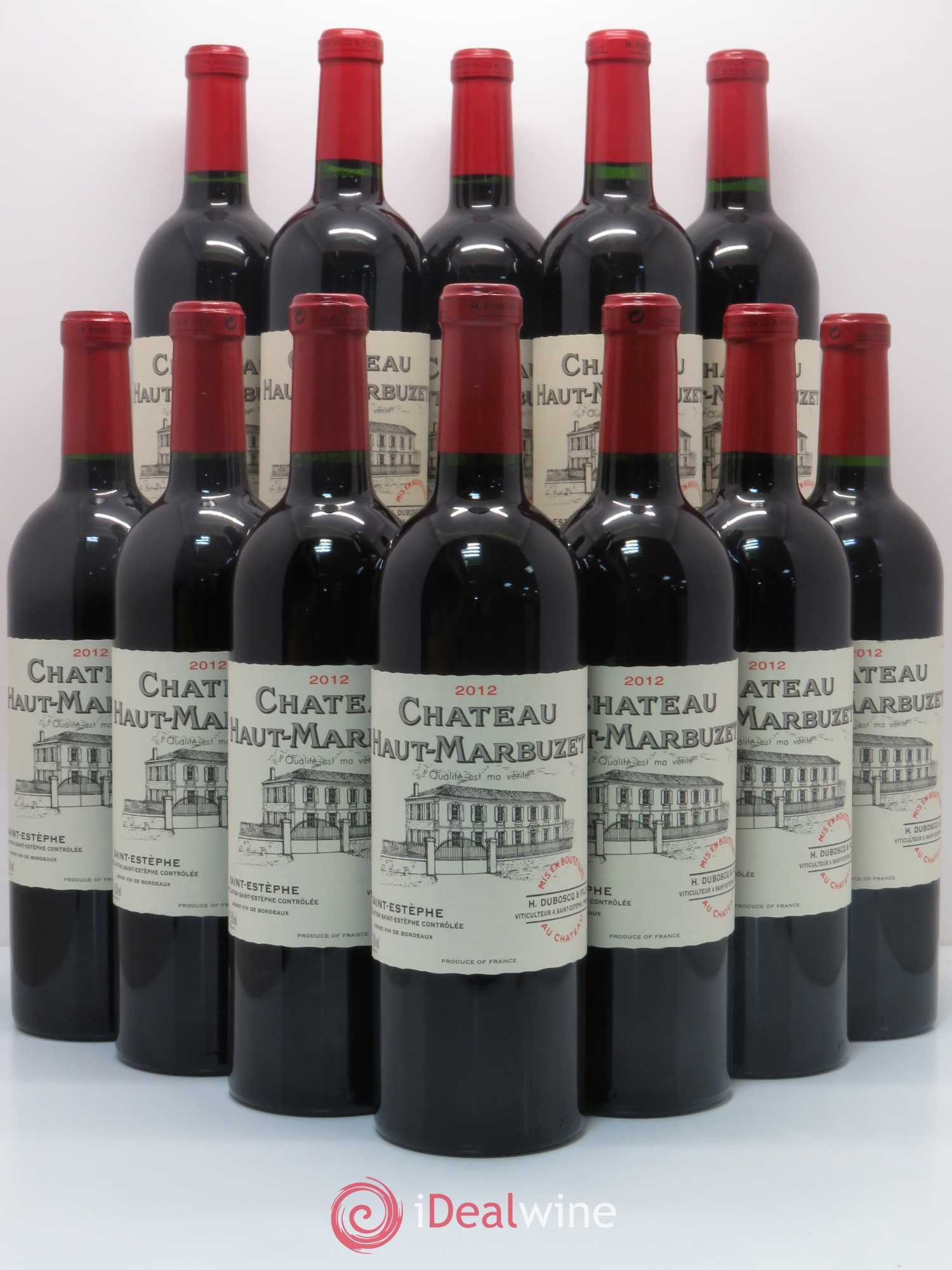 Château Haut Marbuzet 2012 - Lot de 12 bouteilles - 0
