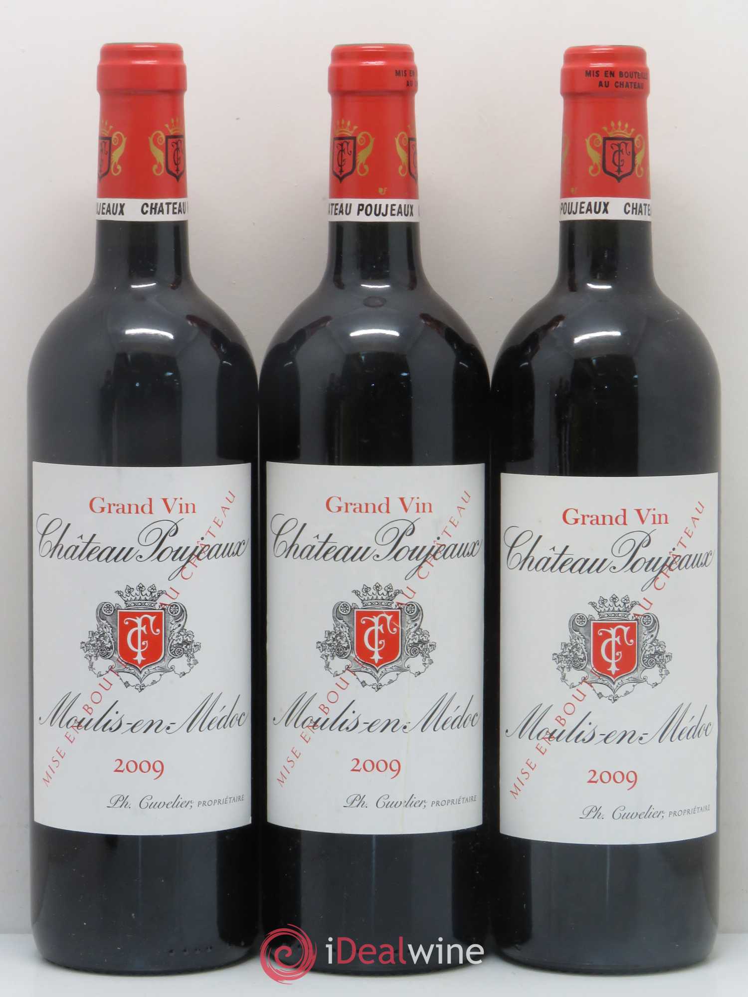 Château Poujeaux 2009 - Lot de 5 bouteilles - 1