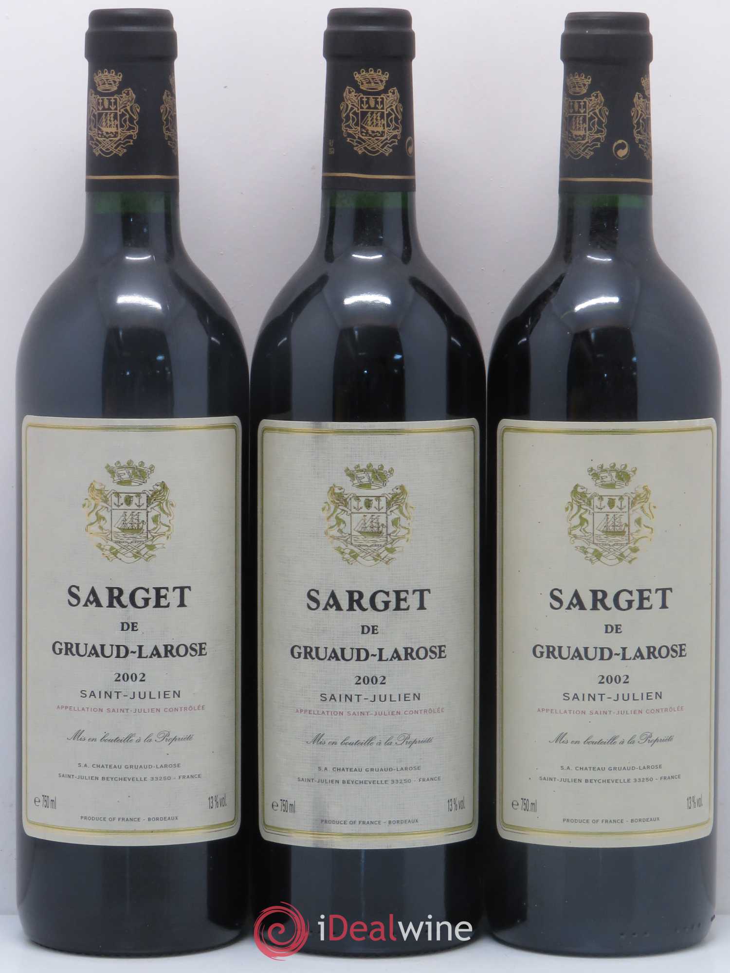 Sarget de Gruaud Larose Second Vin 2002 - Lot de 6 bouteilles - 2