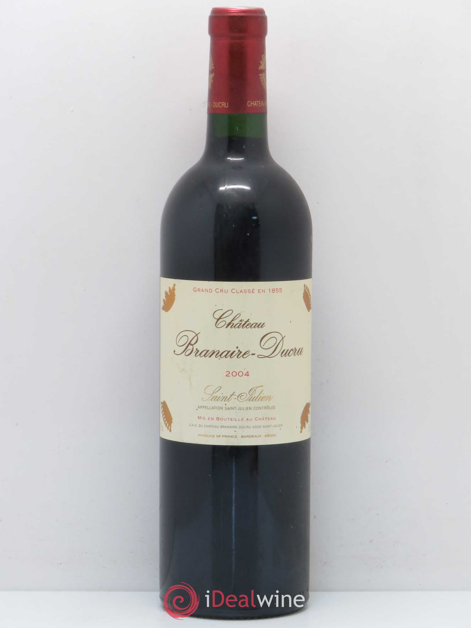 Château Branaire Ducru 4ème Grand Cru Classé 2004 - Lot de 1 bouteille - 0