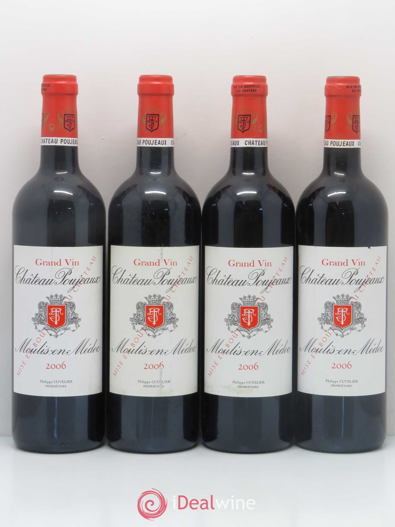 Château Poujeaux 2006 - Lot de 4 bouteilles - 0