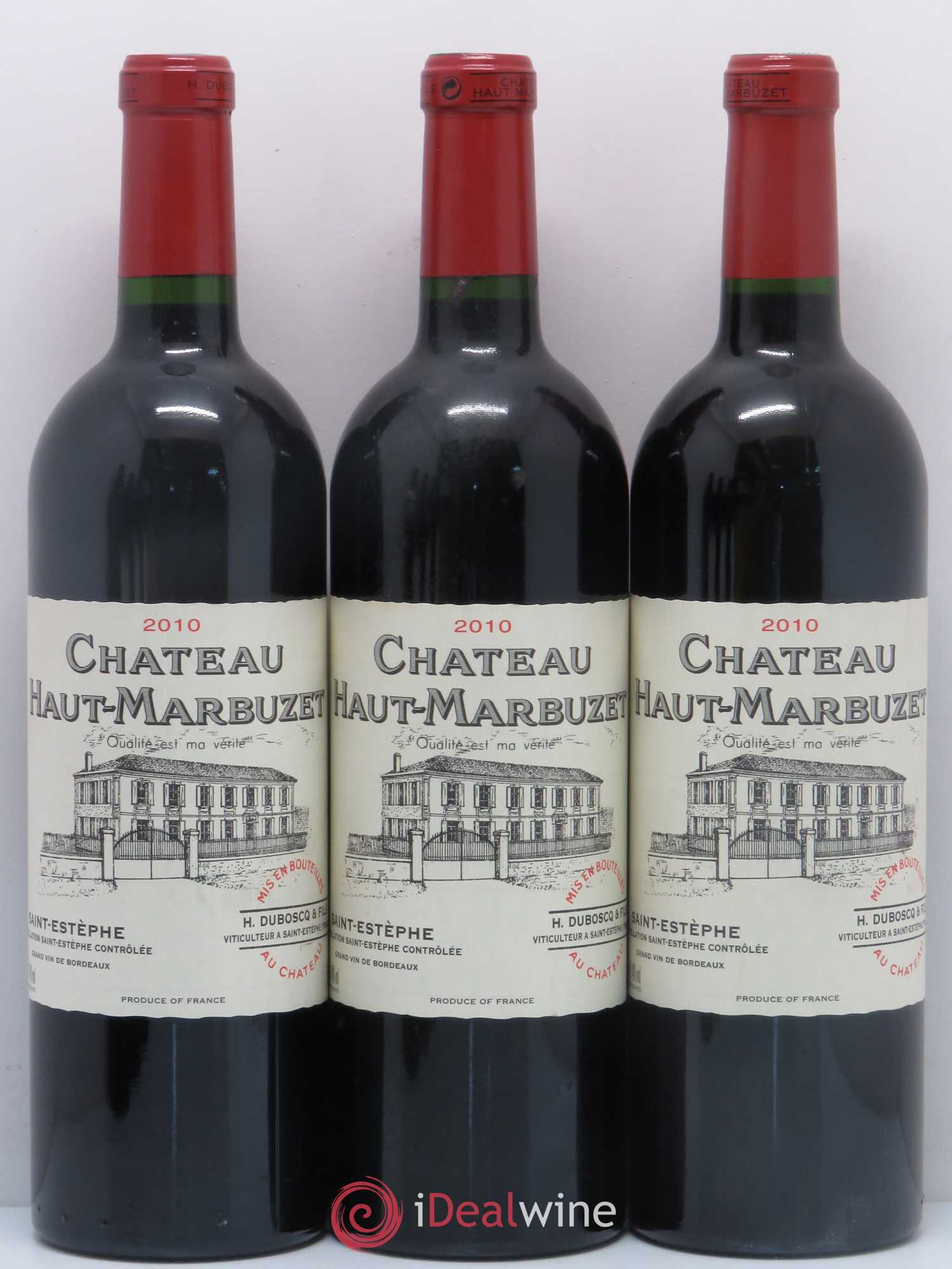Château Haut Marbuzet 2010 - Lot de 12 bouteilles - 1
