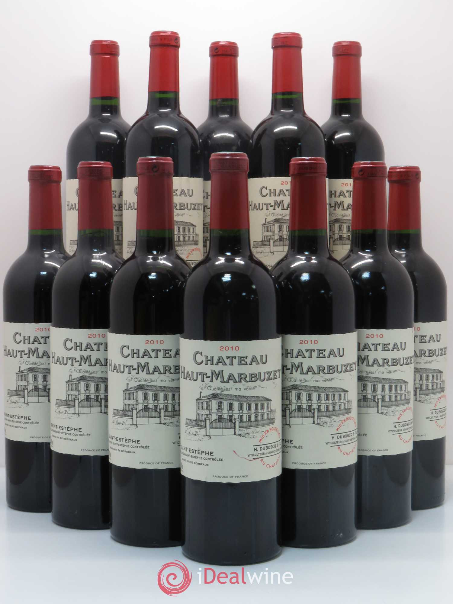 Château Haut Marbuzet 2010 - Lot de 12 bouteilles - 0
