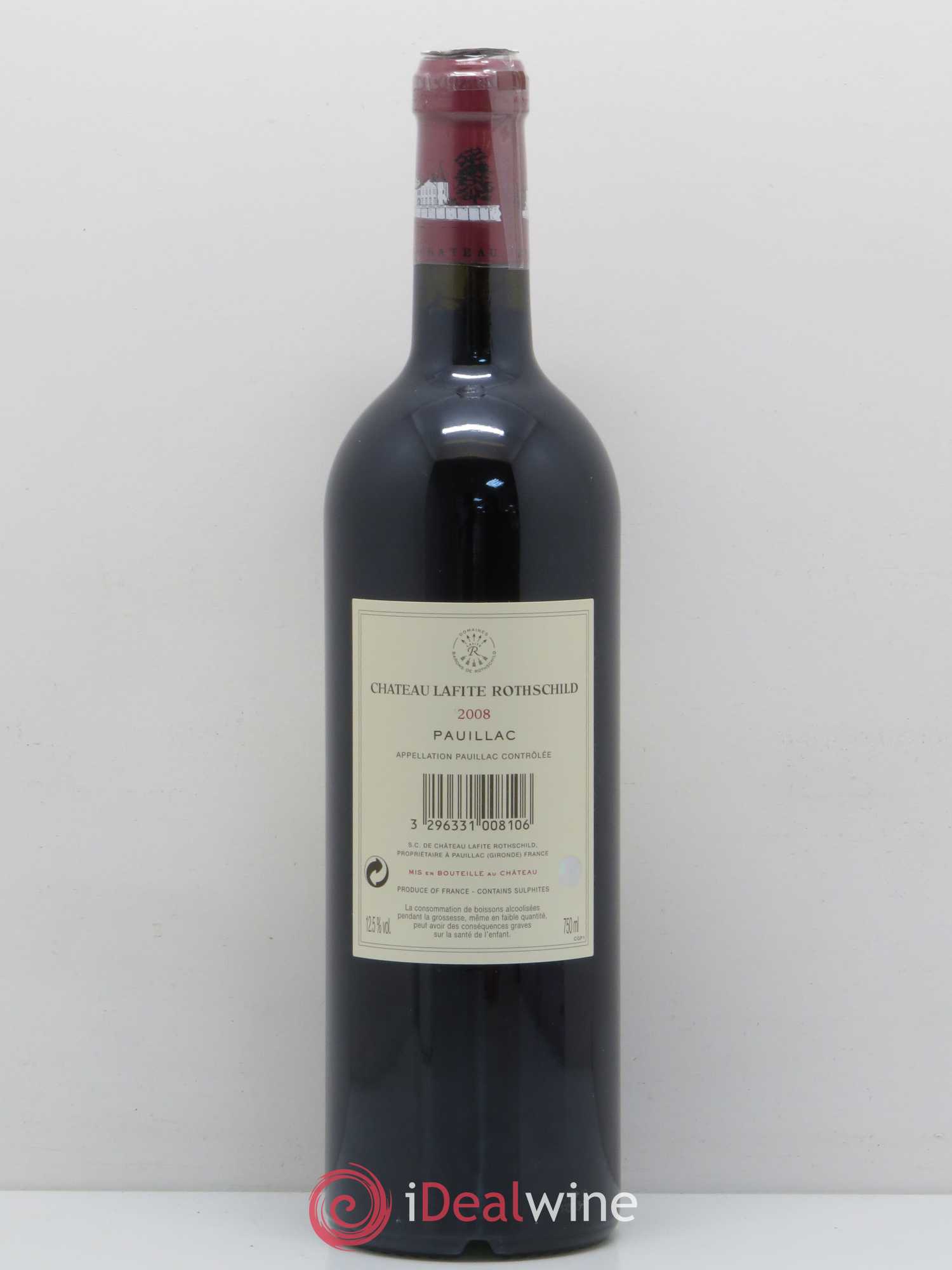 Château Lafite Rothschild 1er Grand Cru Classé 2008 - Lot de 1 bouteille - 1