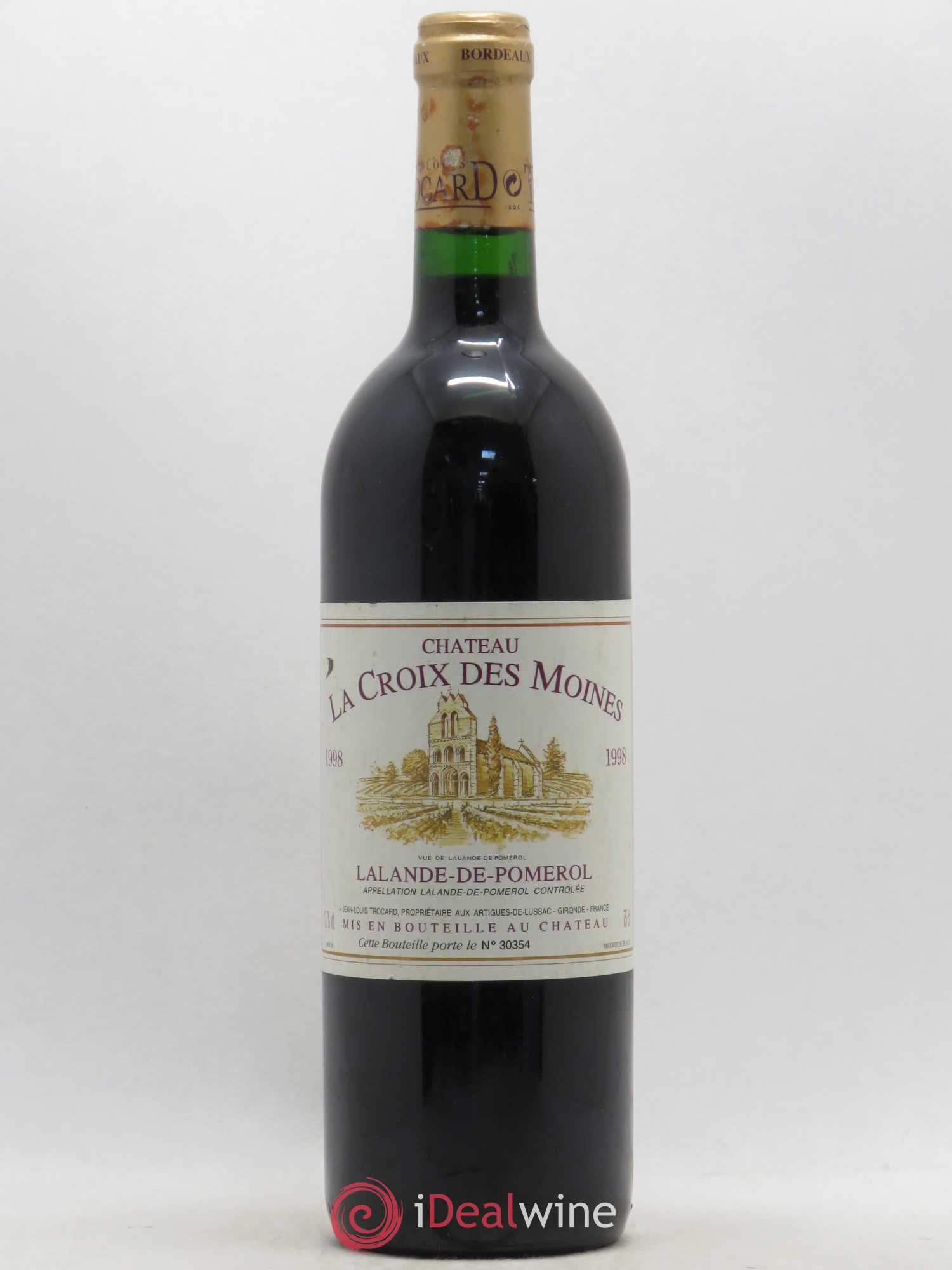 Lalande-de-Pomerol La Croix des Moines 1998 - Lot de 1 bouteille - 0