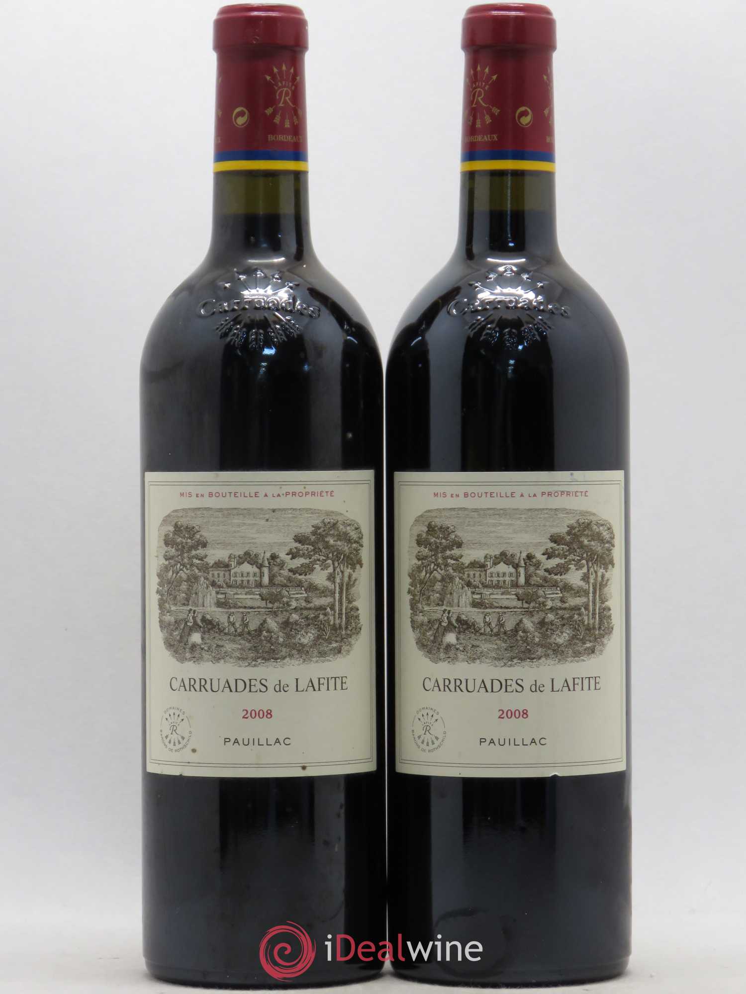 Carruades de Lafite Rothschild Second Vin 2008 - Lot de 2 bouteilles - 0