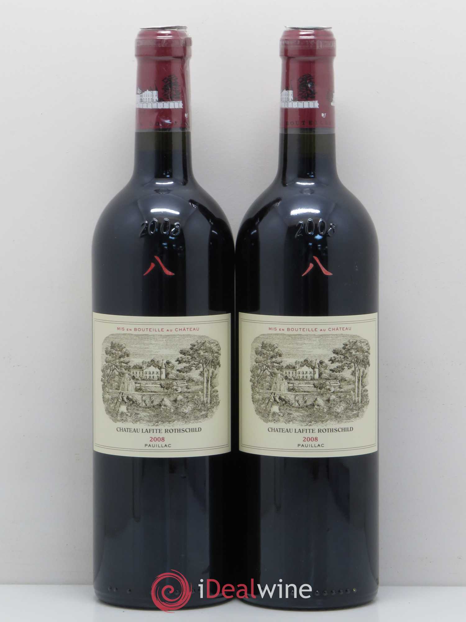 Château Lafite Rothschild 1er Grand Cru Classé 2008 - Lot de 2 bouteilles - 0