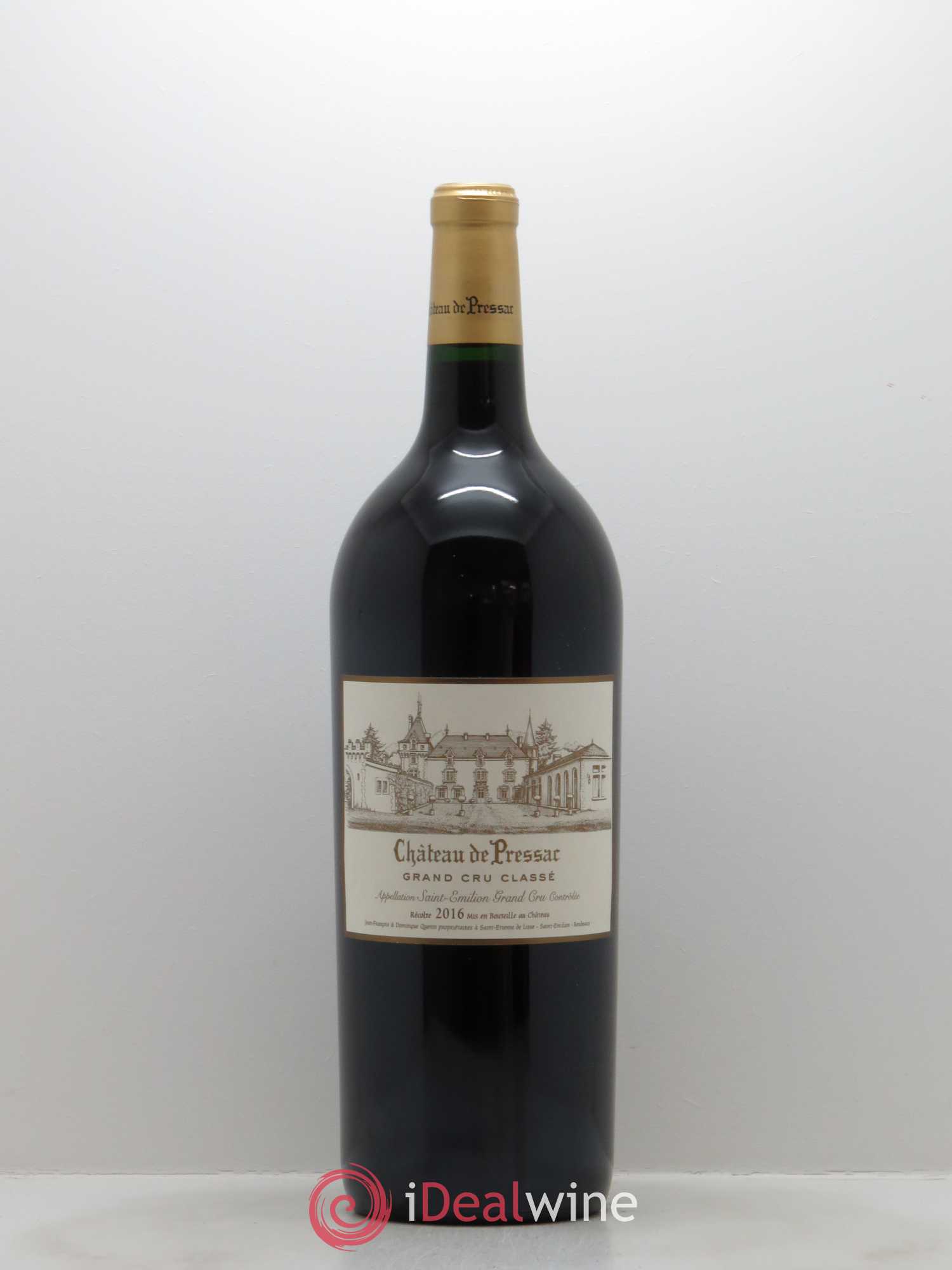 Château de Pressac Grand Cru Classé 2016 - Lot de 1 magnum - 0