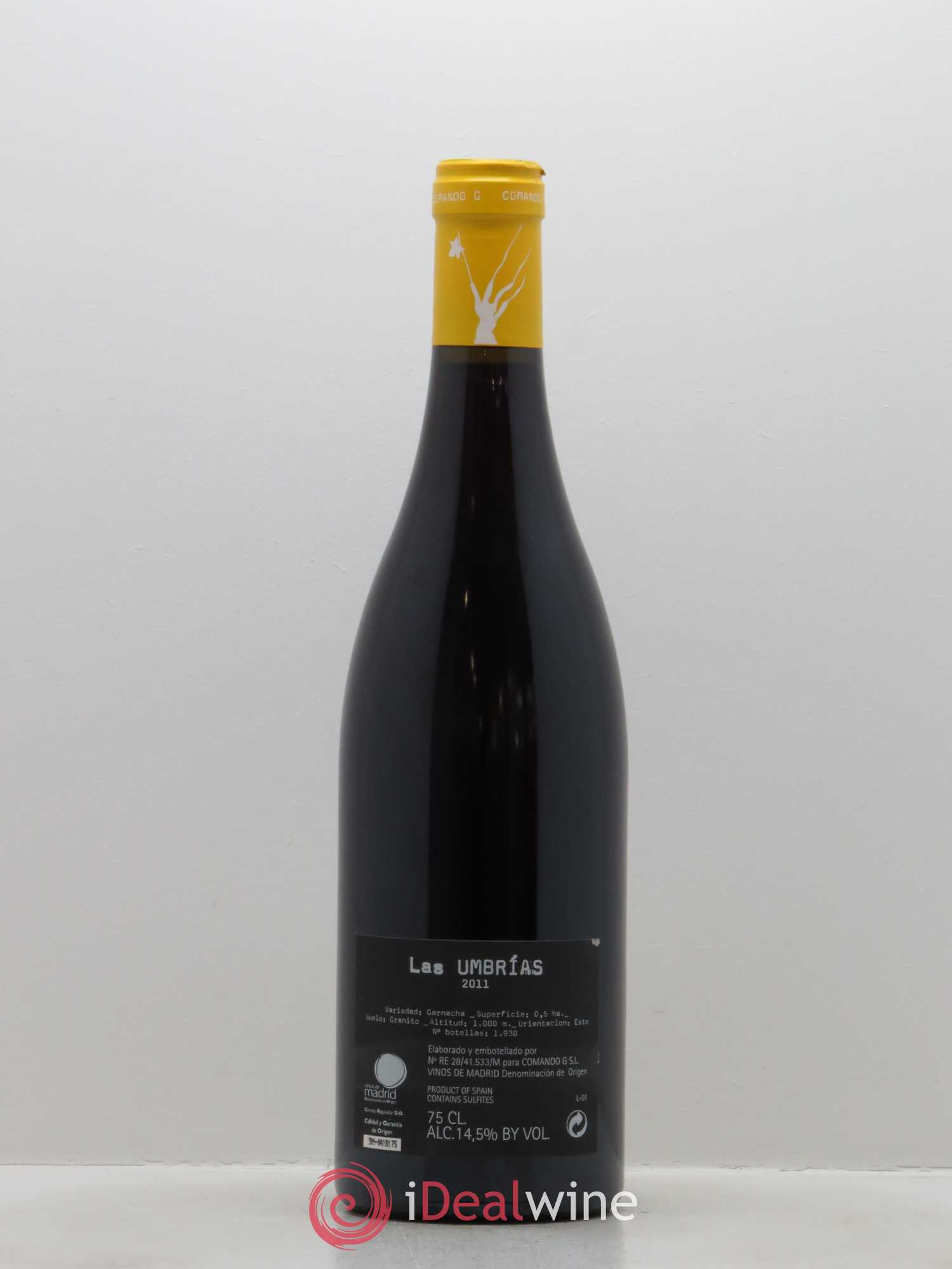 Vinos de Madrid DO Comando G Las Umbrias 2011 - Lot de 1 bouteille - 1