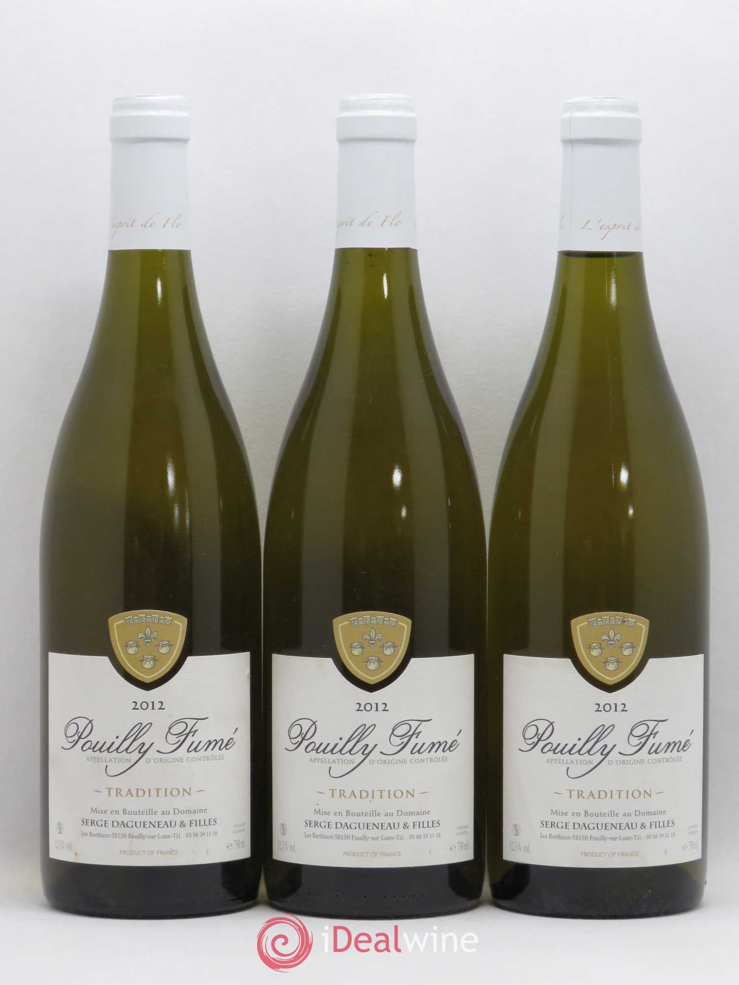 Pouilly-Fumé Tradition Serge Dagueneau & Filles 2012 - Posten von 3 Flaschen - 0