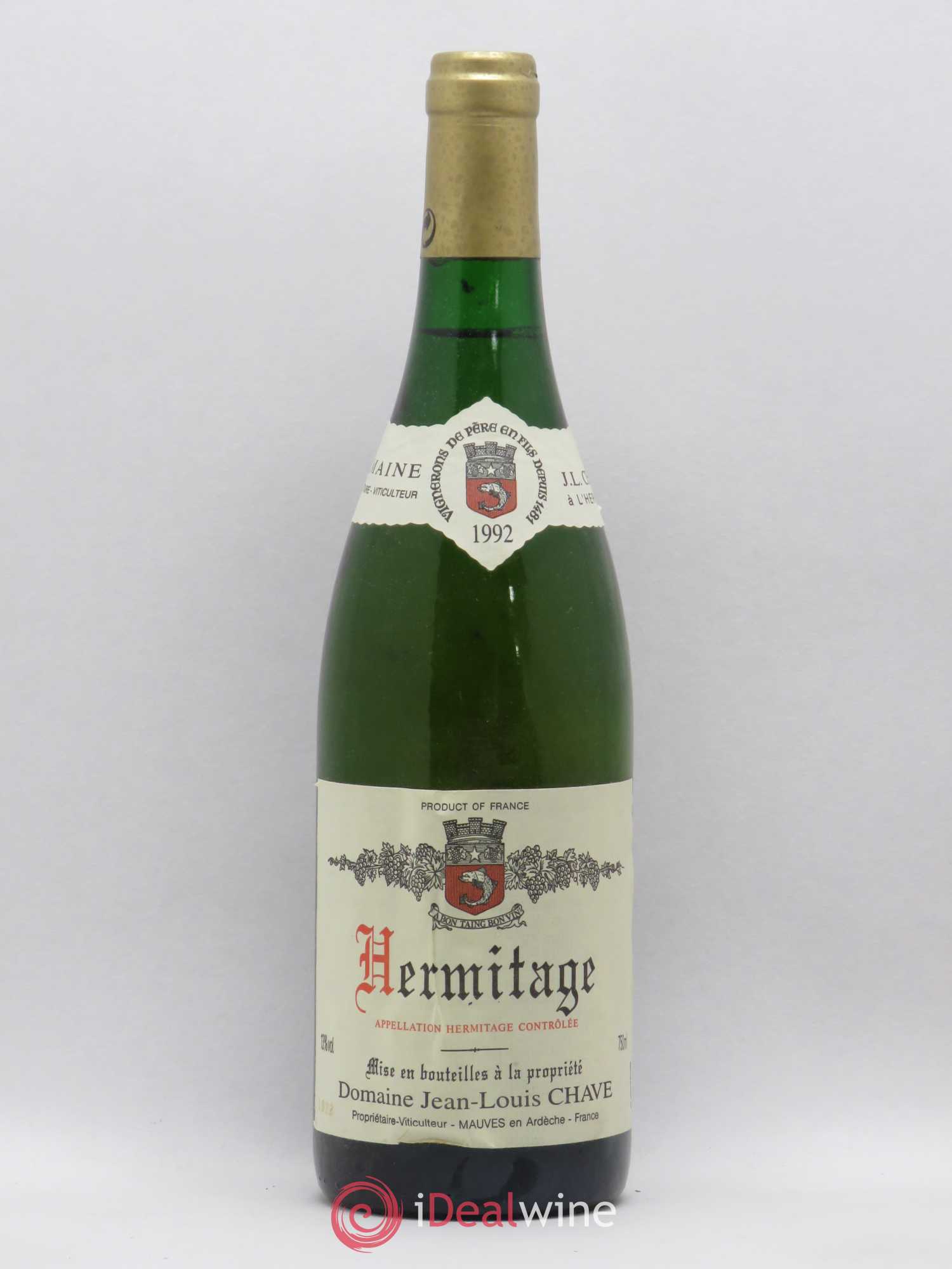 Hermitage Jean-Louis Chave 1992 - Lot de 1 bouteille - 0