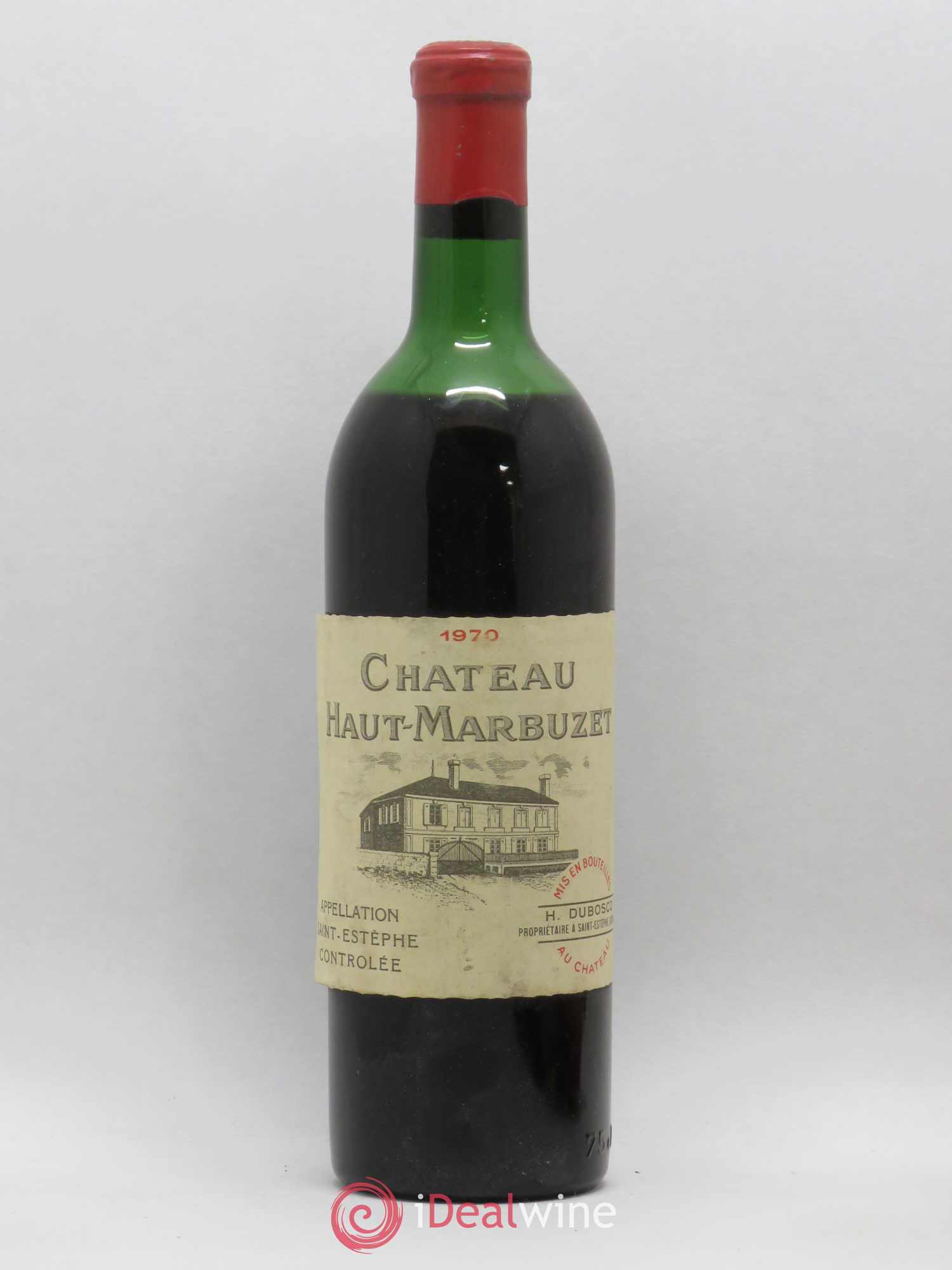 Château Haut Marbuzet 1970 - Lot de 1 bouteille - 0
