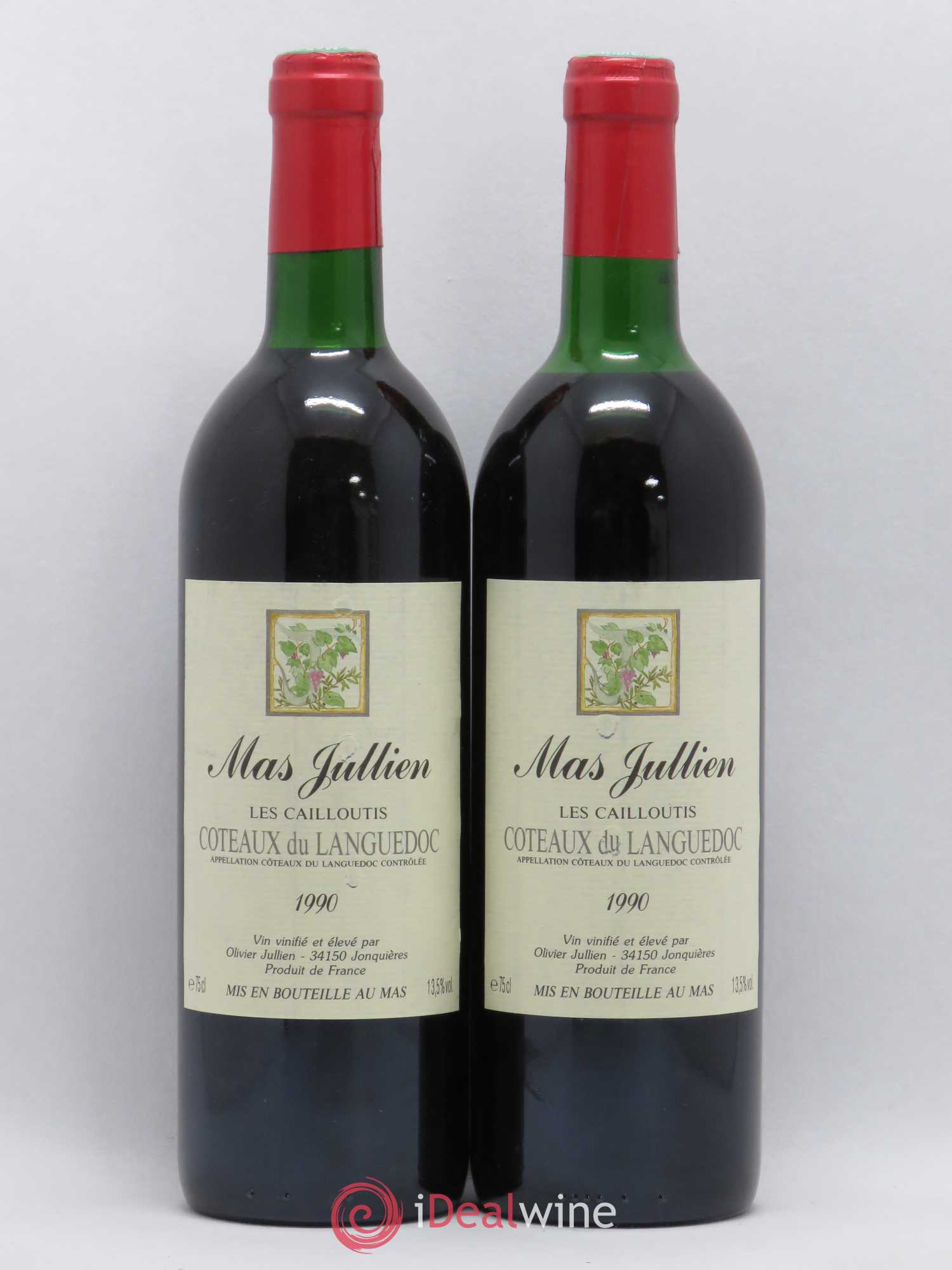Coteaux du Languedoc Mas Jullien Les Cailloutis 1990 - Posten von 2 Flaschen - 0