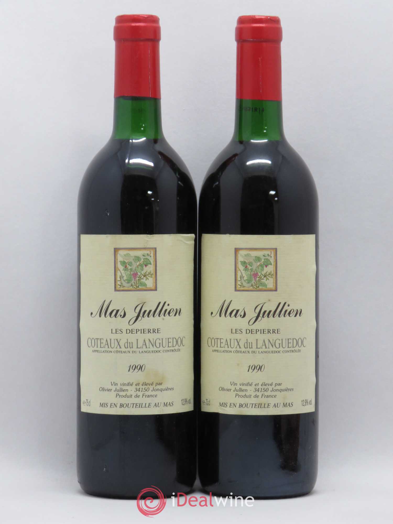Coteaux du Languedoc Mas Jullien Les Depierre 1990 - Posten von 2 Flaschen - 0