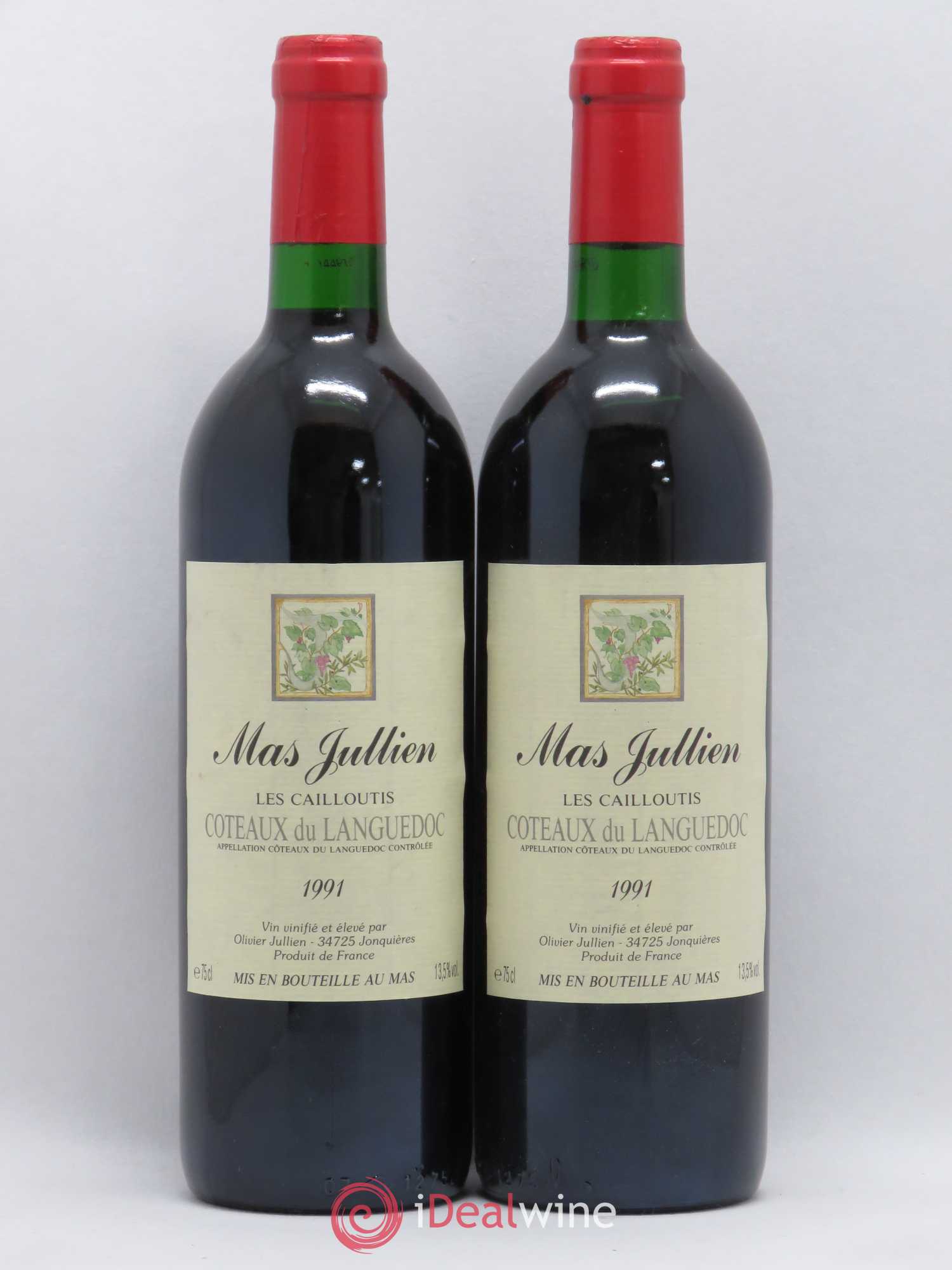 Coteaux du Languedoc Mas Jullien Les Cailloutis 1991 - Posten von 2 Flaschen - 0