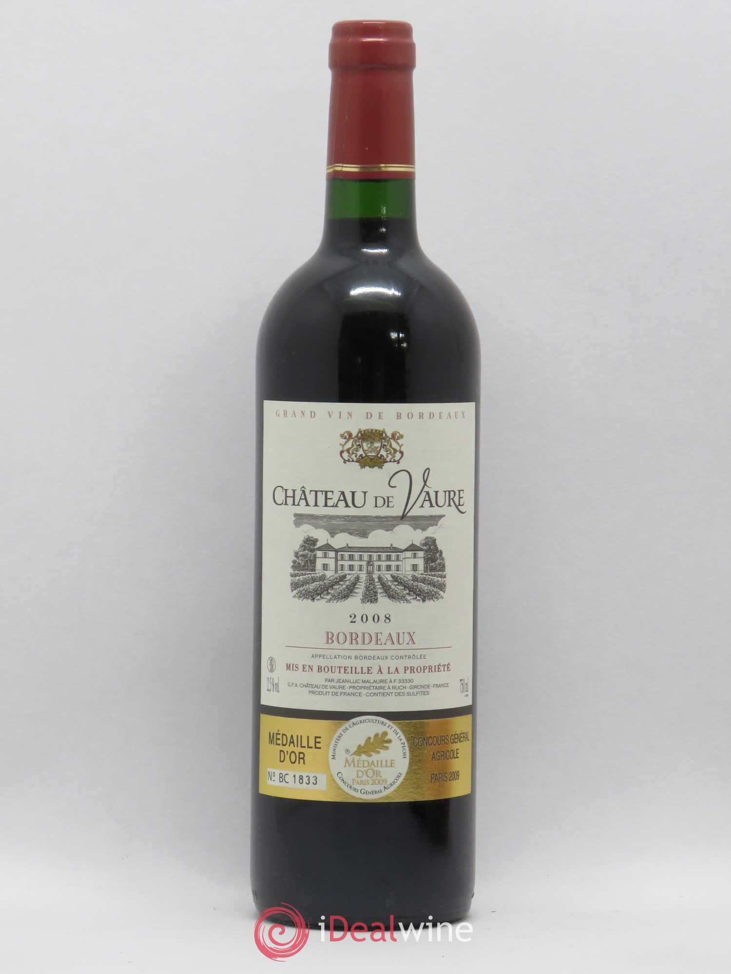Bordeaux Château de Vaure 2008 - Posten von 1 Flasche - 0