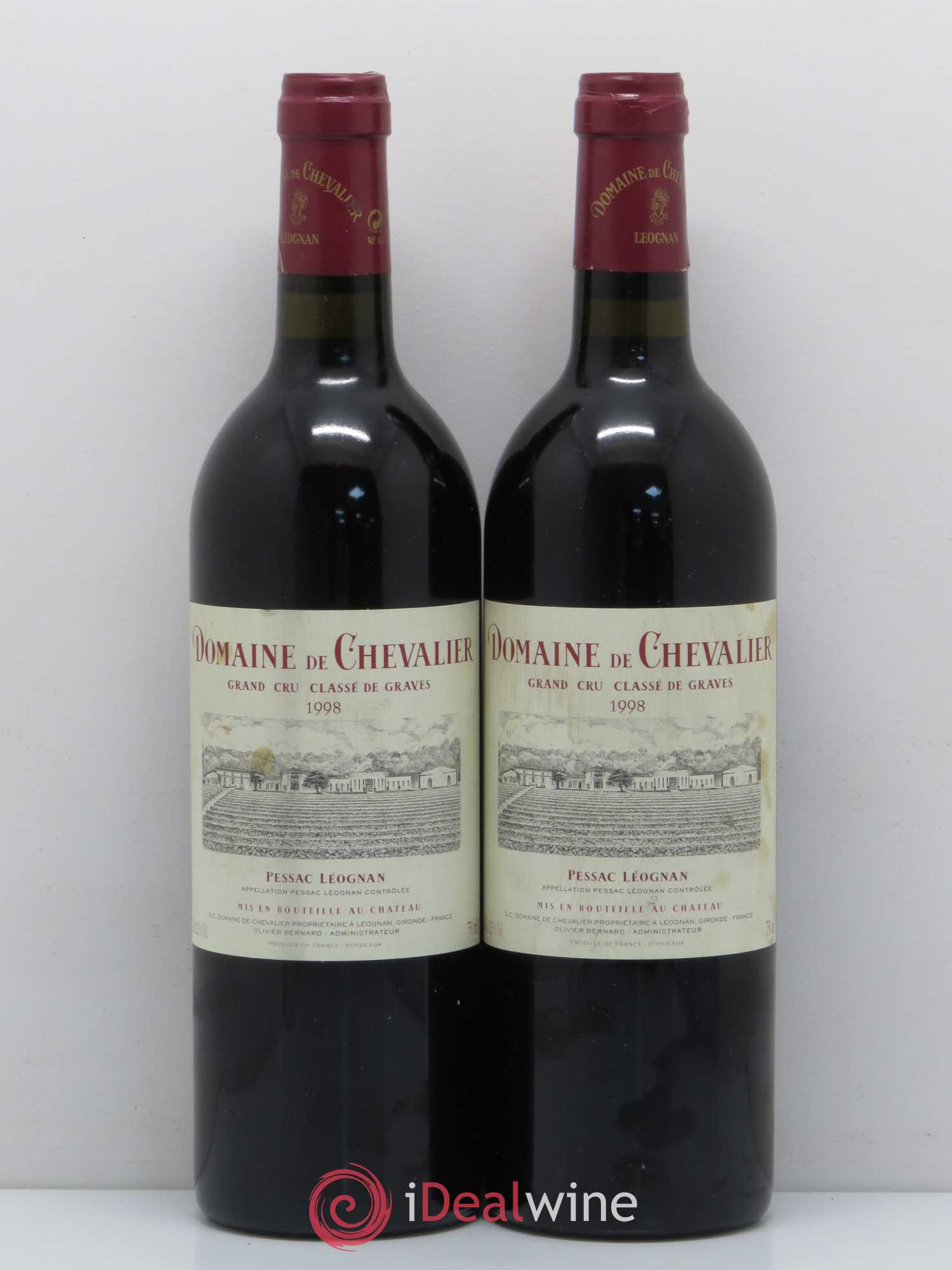 Domaine de Chevalier Cru Classé de Graves 1998 - Lot de 2 bouteilles - 0