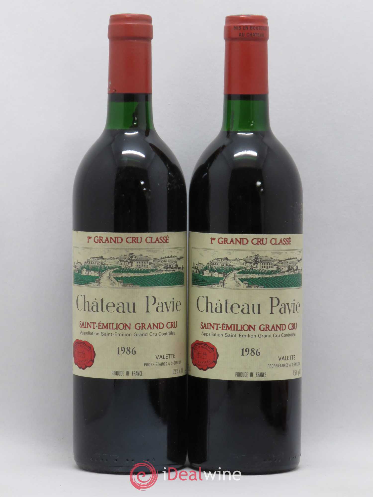 Château Pavie 1er Grand Cru Classé A 1986 - Lot de 2 bouteilles - 0