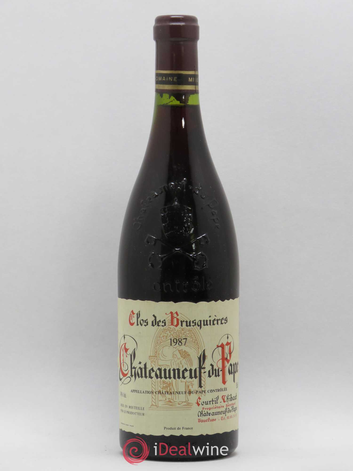 Châteauneuf-du-Pape Clos des Brusquières 1987 - Lot de 1 bouteille - 0