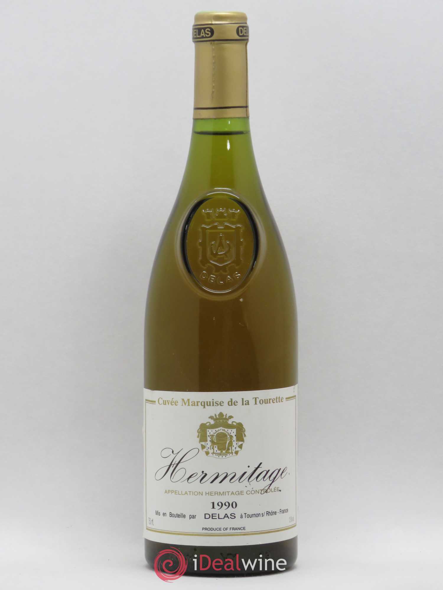 Hermitage Marquise de la Tourette Delas Frères 1990 - Lot de 1 bouteille - 0