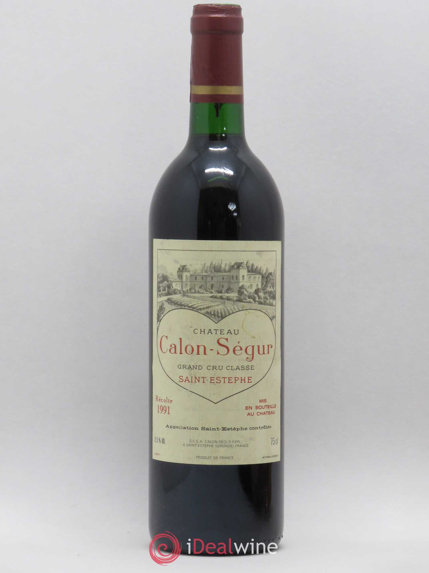 Château Calon Ségur 3ème Grand Cru Classé 1991 - Lot de 1 bouteille - 0
