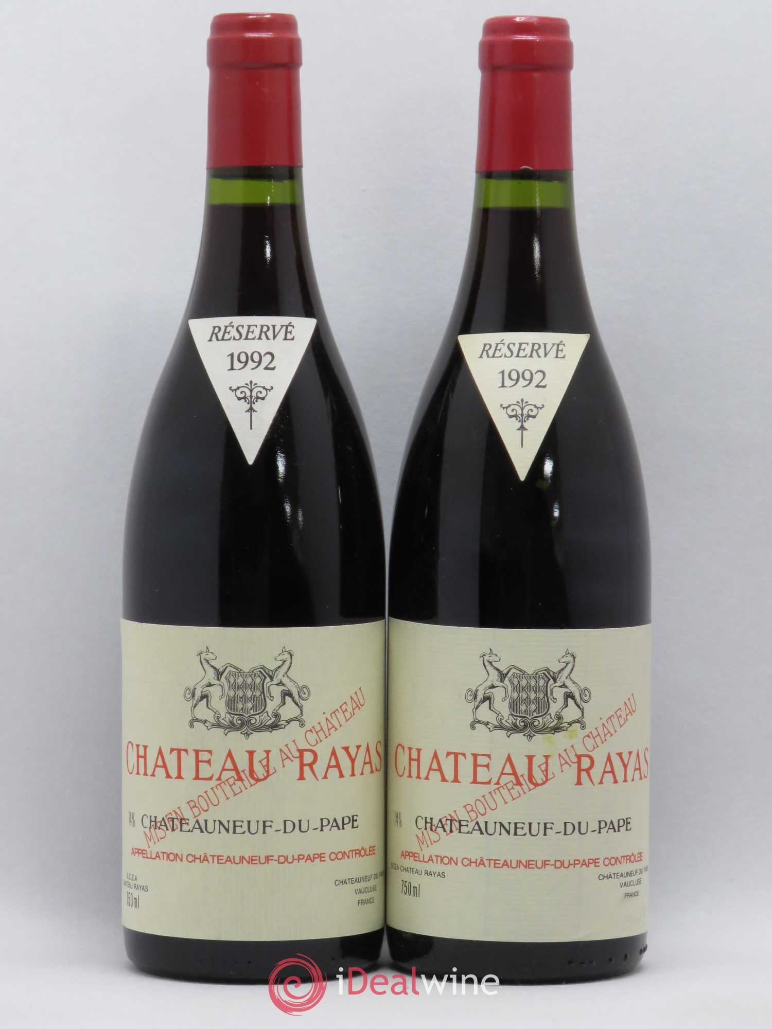 Châteauneuf-du-Pape Château Rayas Emmanuel Reynaud 1992 - Lot de 2 bouteilles - 0
