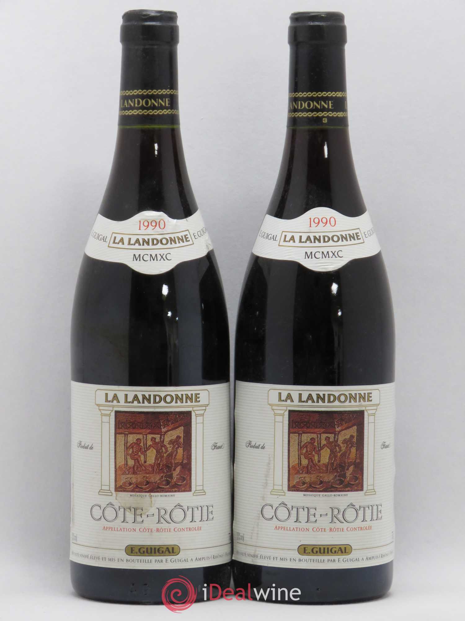 Côte-Rôtie La Landonne Guigal 1990 - Lot de 2 bouteilles - 0