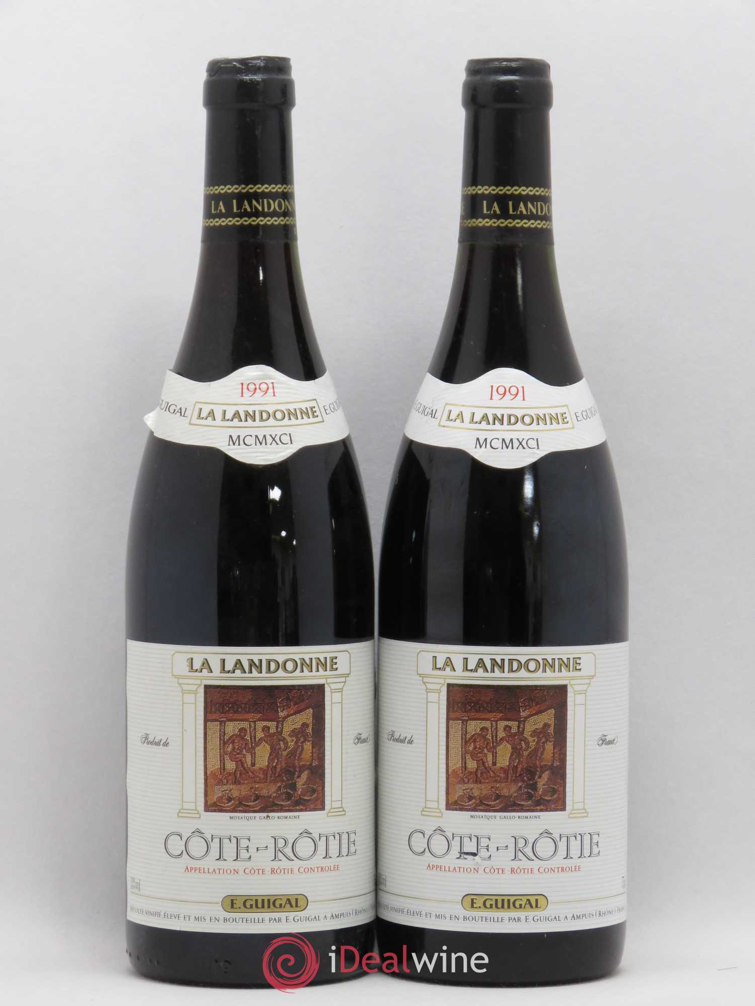 Côte-Rôtie La Landonne Guigal 1991 - Lot de 2 bouteilles - 0