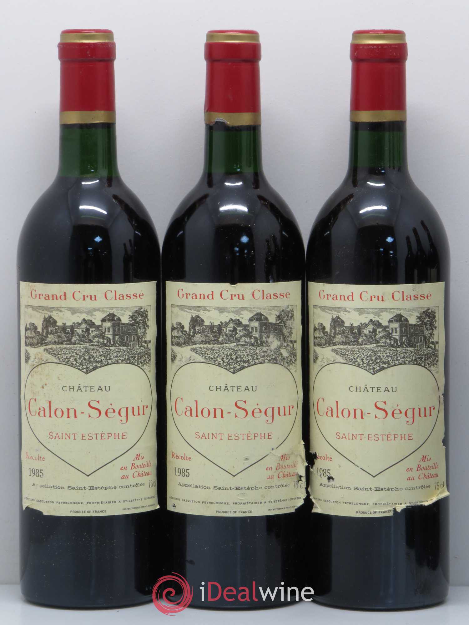 Château Calon Ségur 3ème Grand Cru Classé 1985 - Lot de 6 bouteilles - 1