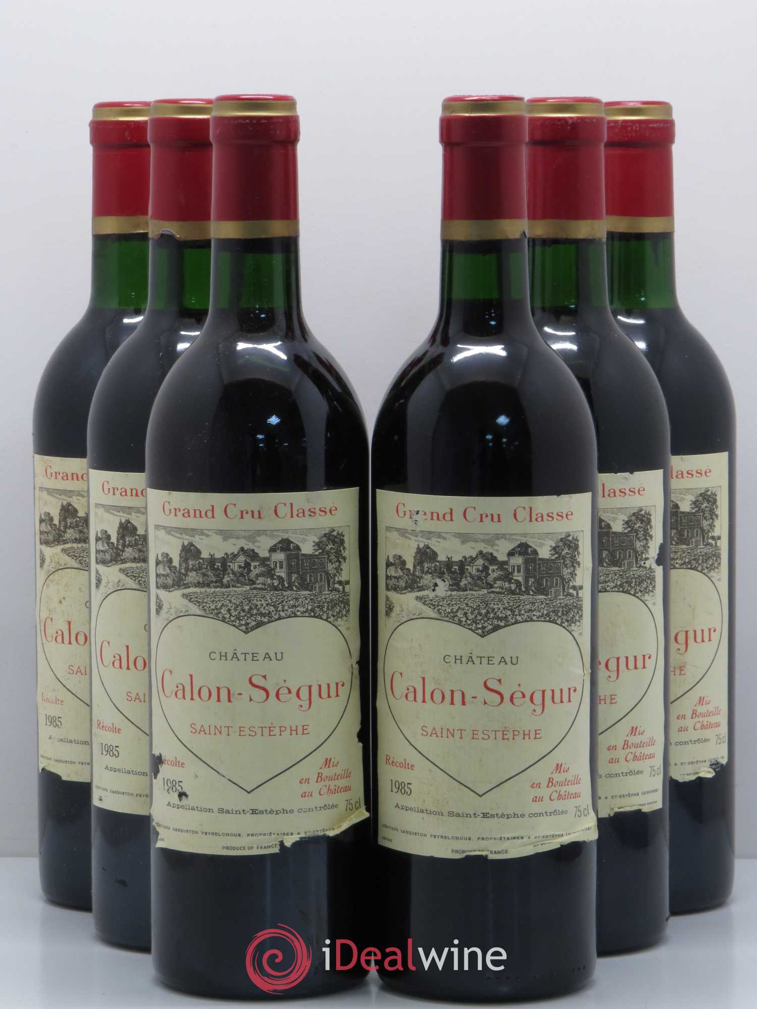 Château Calon Ségur 3ème Grand Cru Classé 1985 - Lot de 6 bouteilles - 0