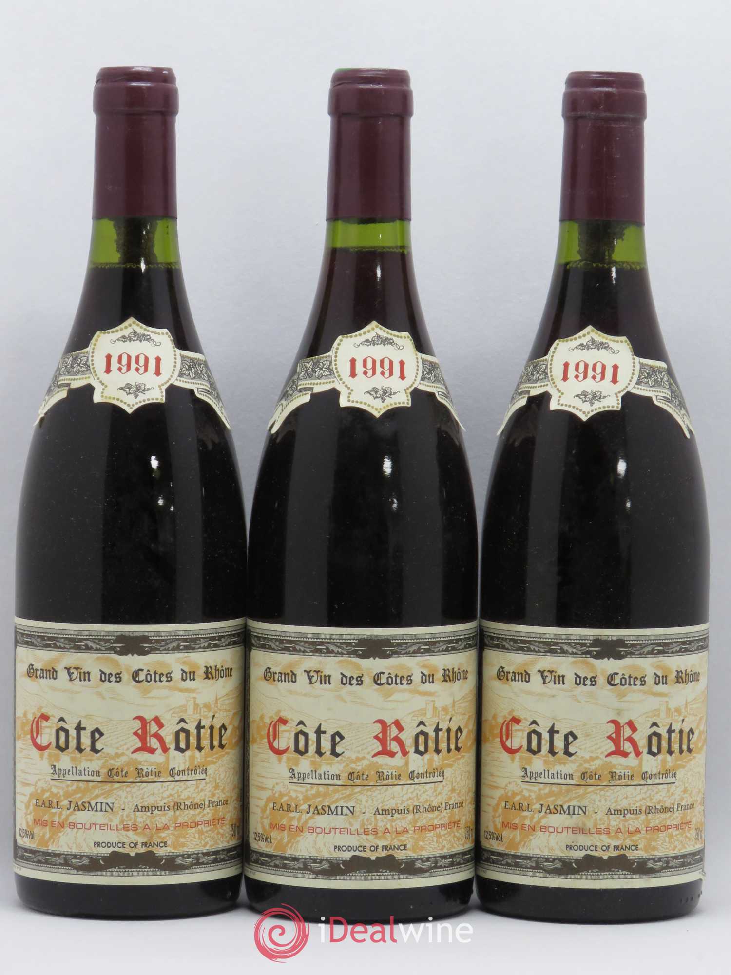 Côte-Rôtie Jasmin (Domaine) 1991 - Lot de 3 bouteilles - 0