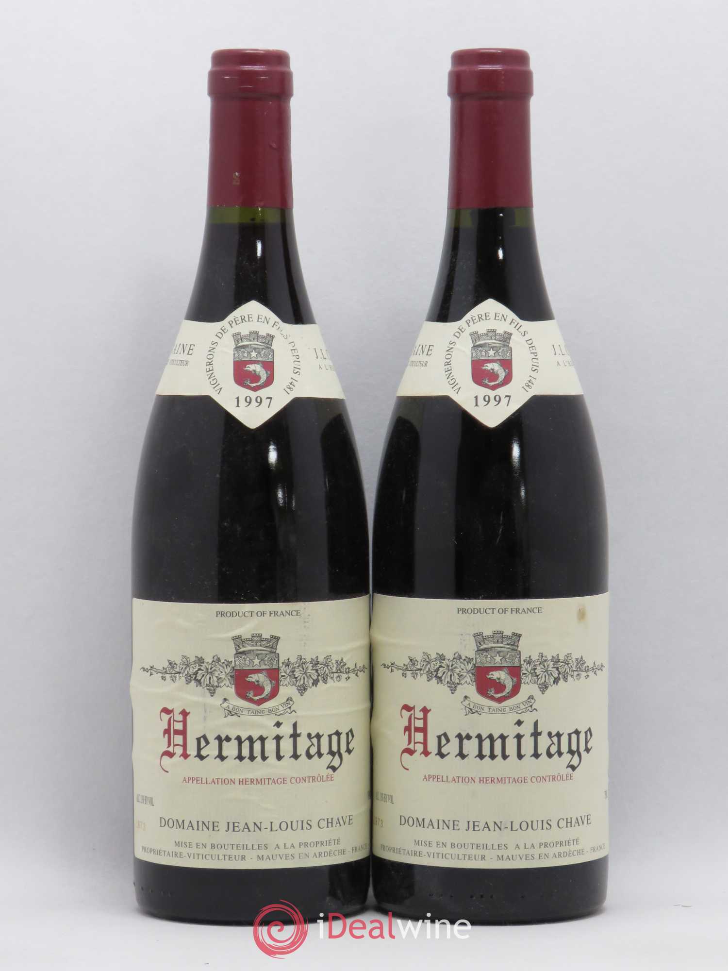 Hermitage Jean-Louis Chave 1997 - Lot de 2 bouteilles - 0