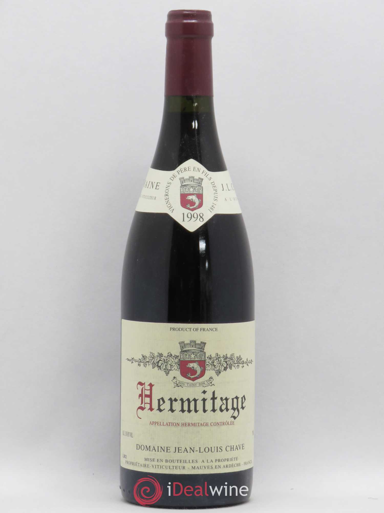 Hermitage Jean-Louis Chave 1998 - Lot de 1 bouteille - 0