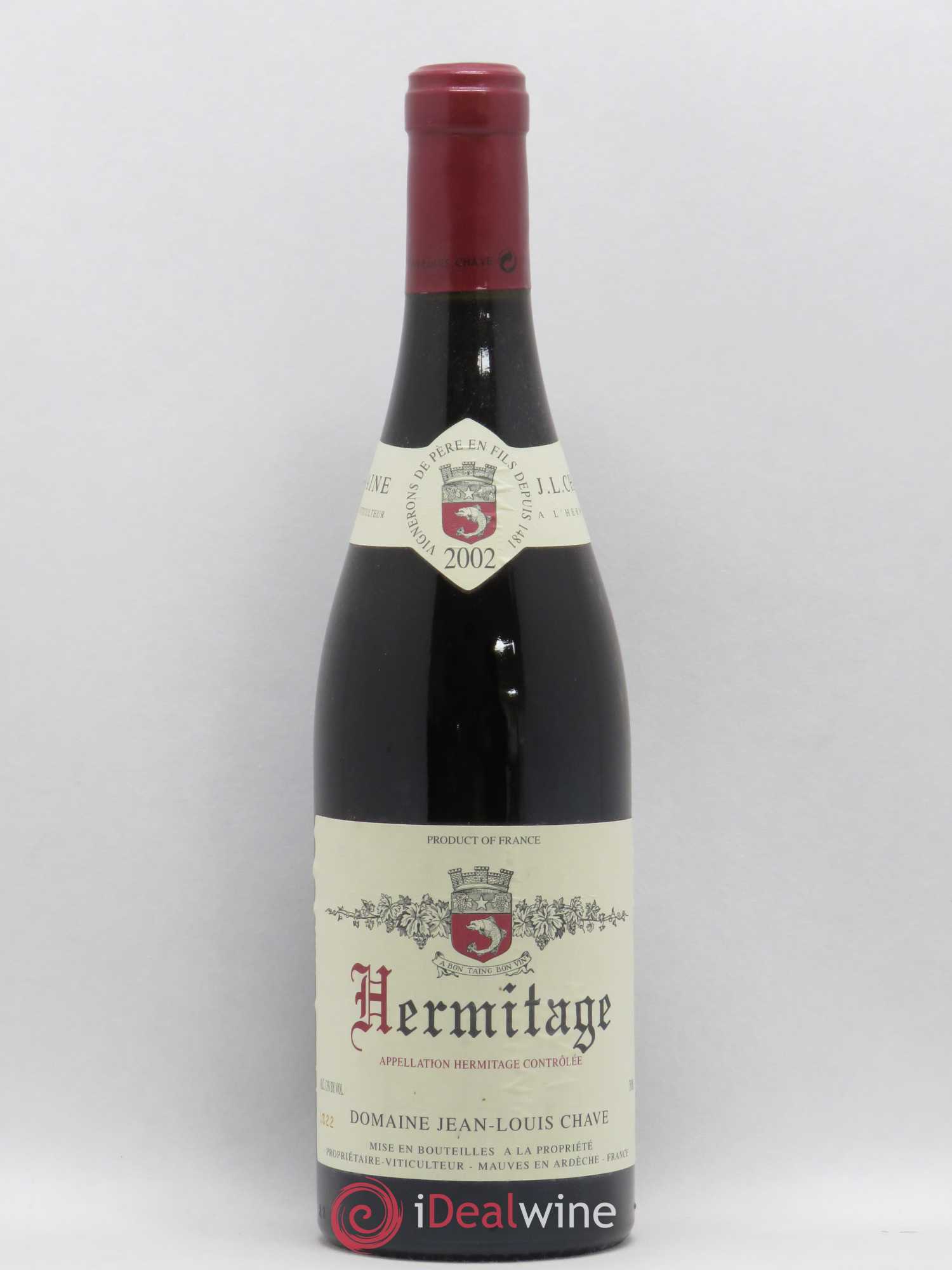 Hermitage Jean-Louis Chave 2002 - Lot de 1 bouteille - 0