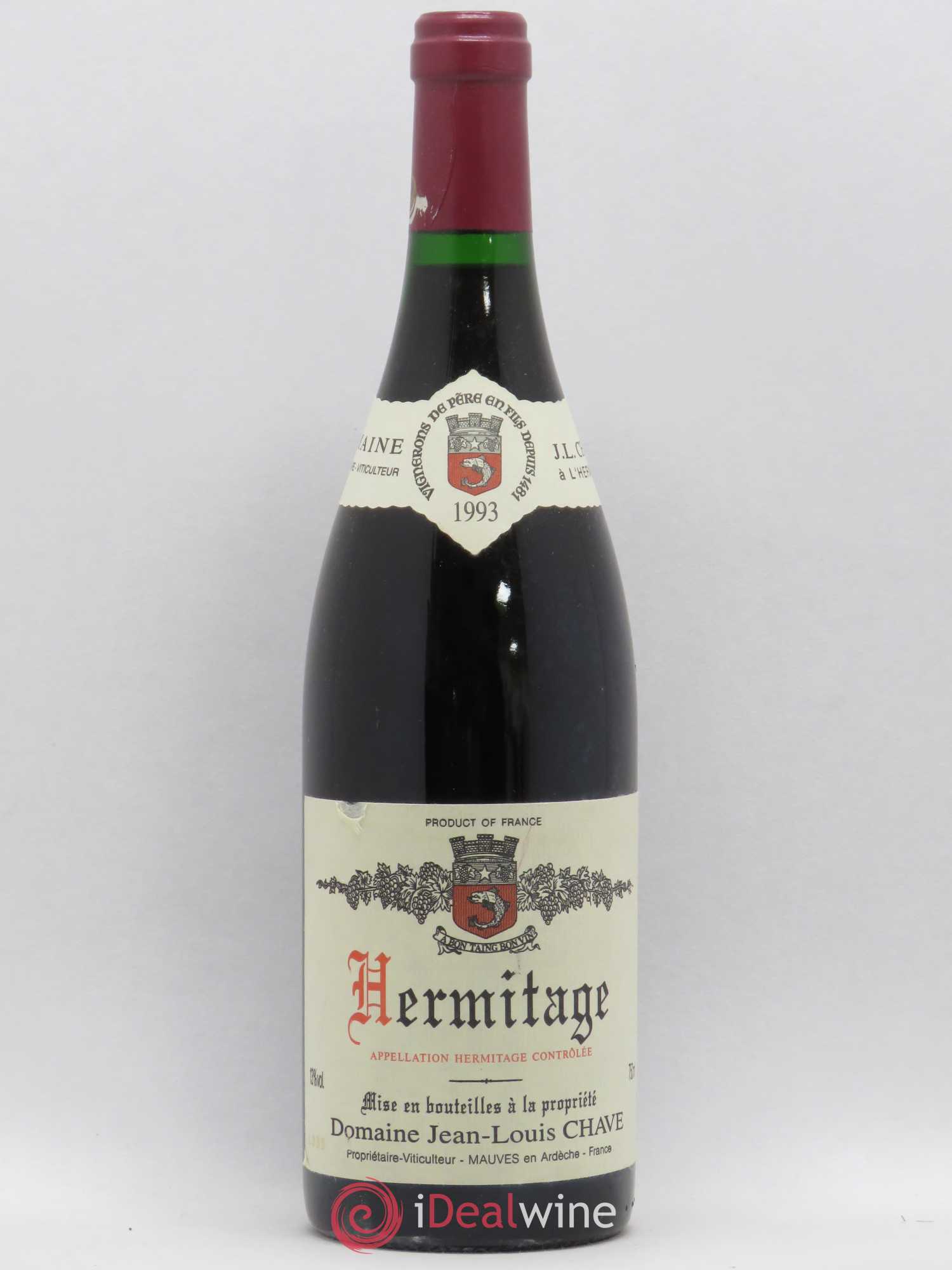 Hermitage Jean-Louis Chave 1993 - Lot de 1 bouteille - 0